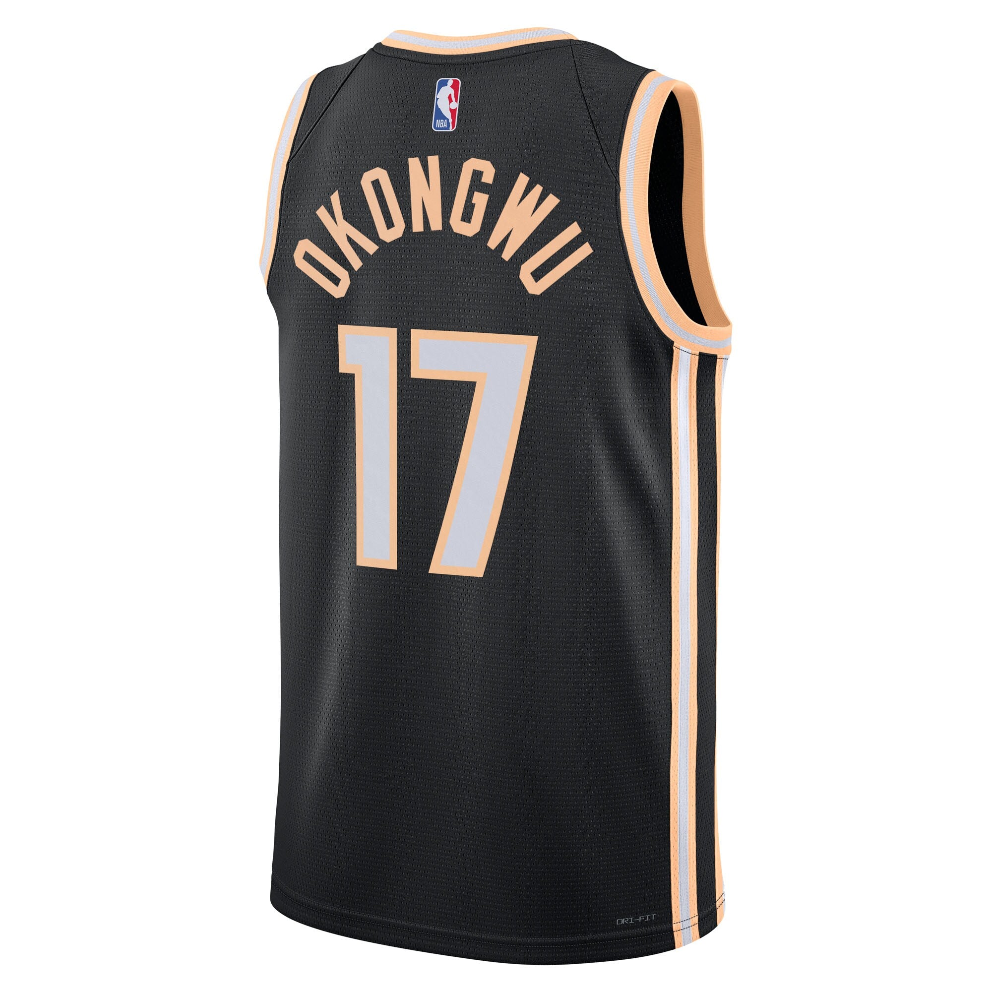 Onyeka Okongwu Atlanta Hawks 2025/26 City Edition Swingman Jersey - Black - Unisex