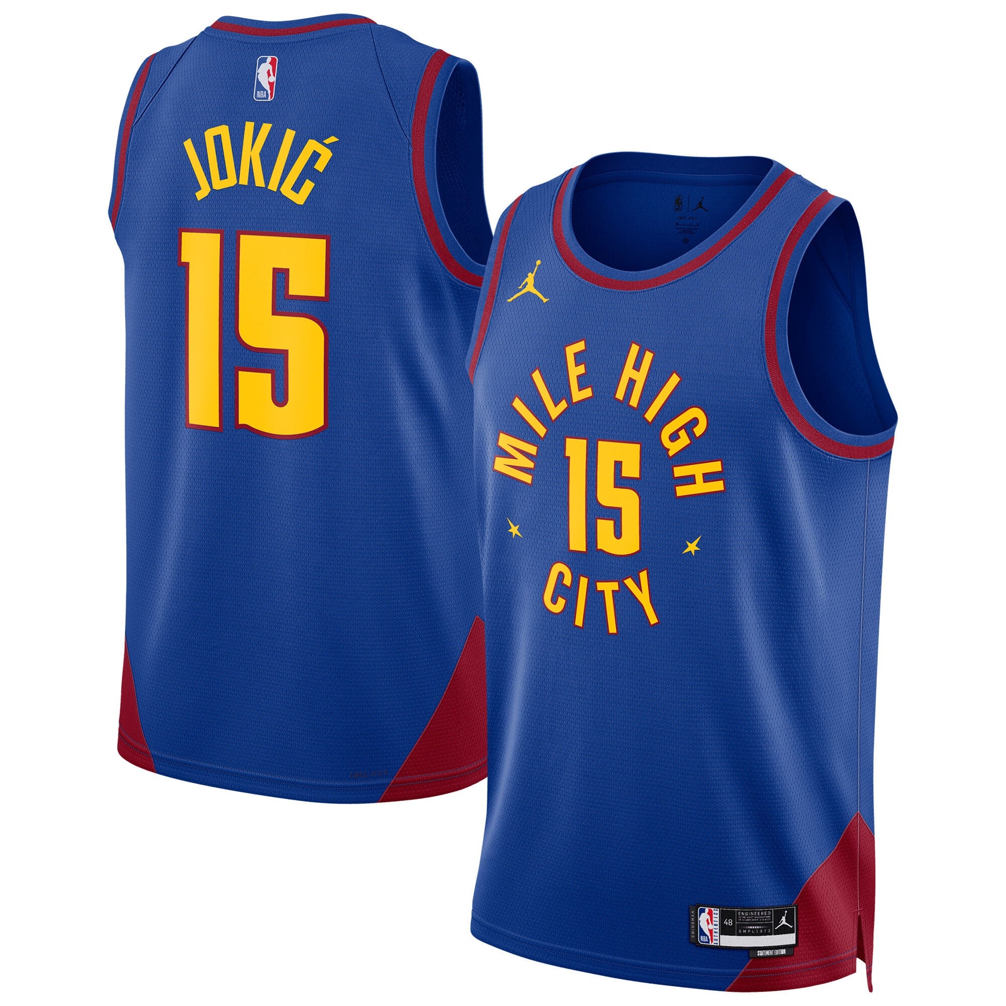 Nikola Jokić Denver Nuggets Swingman Statement Jersey - Unisex