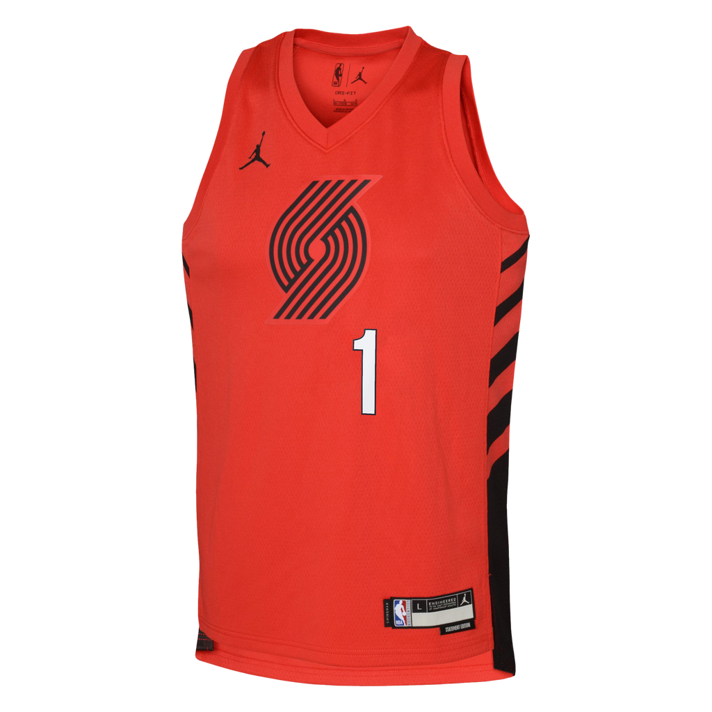 Ja Morant Portland Trail Blazers Statement Edition Swingman Jersey - Red - Youth