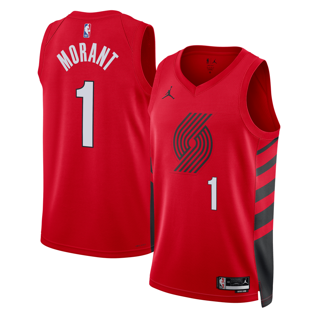 Ja Morant Portland Trail Blazers Statement Edition Swingman Jersey - Red - Unisex