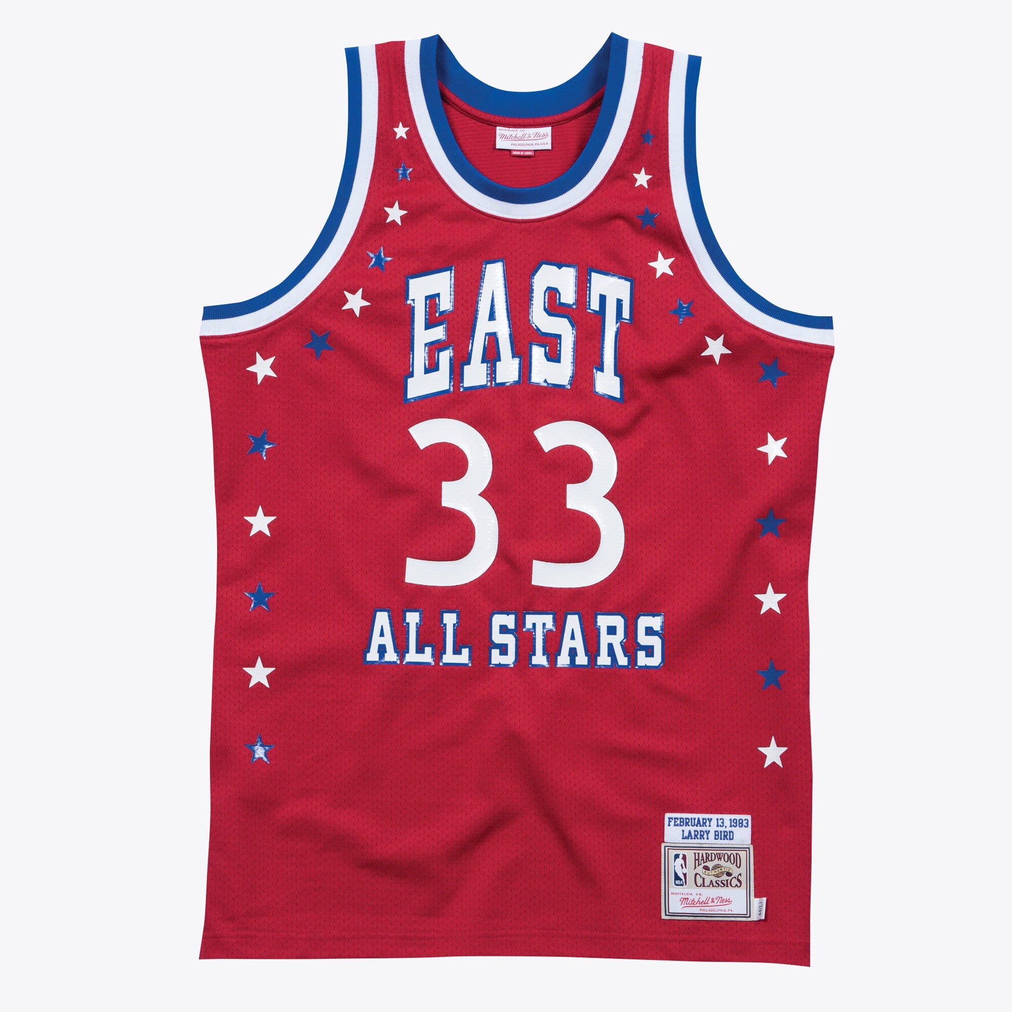 Larry Bird Boston Celtics All-Star East Authentic Jersey - Scarlett - Mens