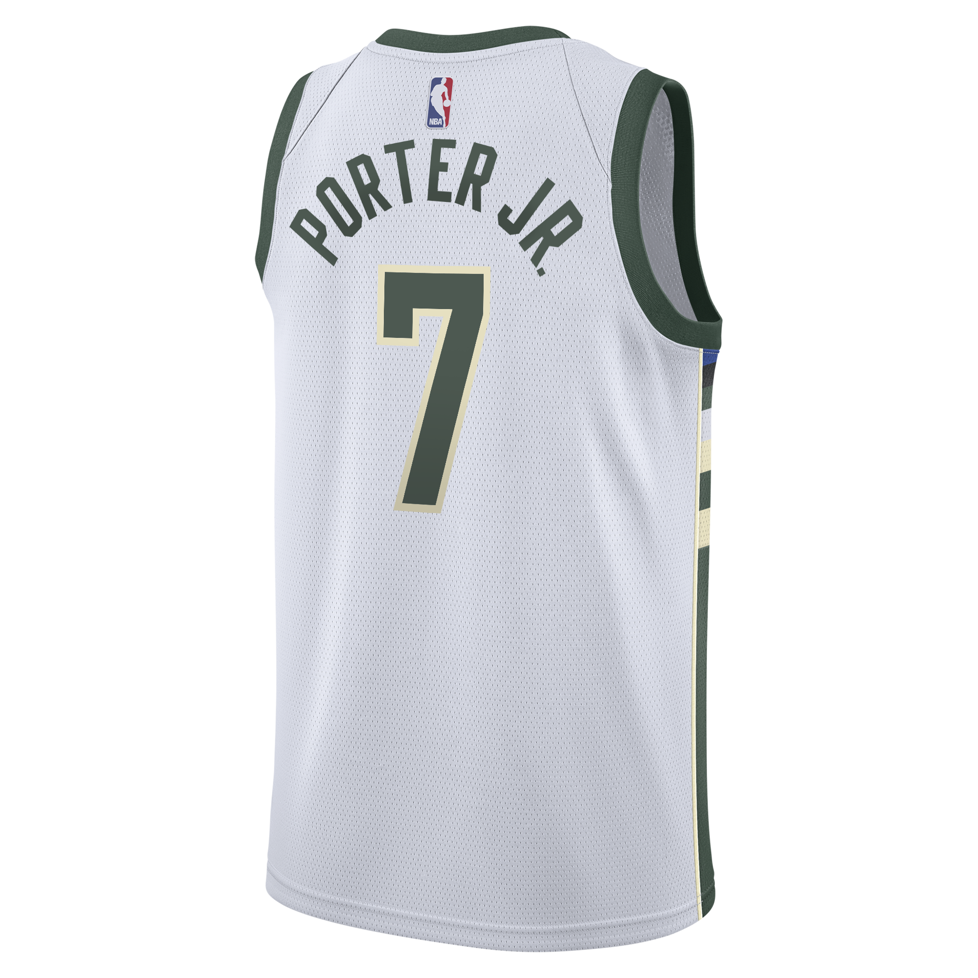 Kevin Porter Jr. Milwaukee Bucks Association Edition Swingman Jersey - White - Youth