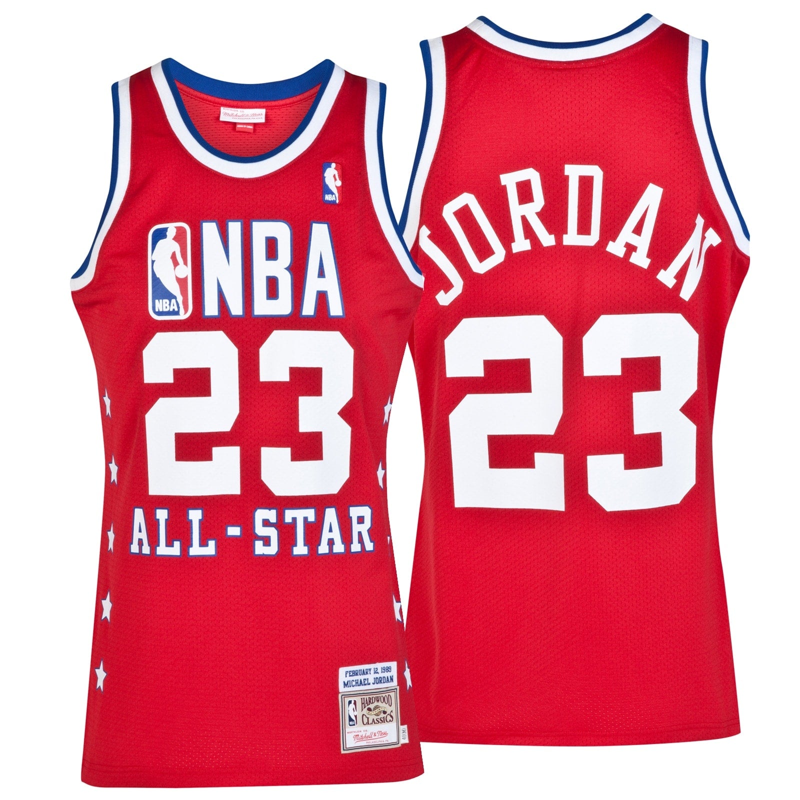 Michael Jordan Chicago Bulls 1989 All-Star East Authentic Jersey - Red - Mens