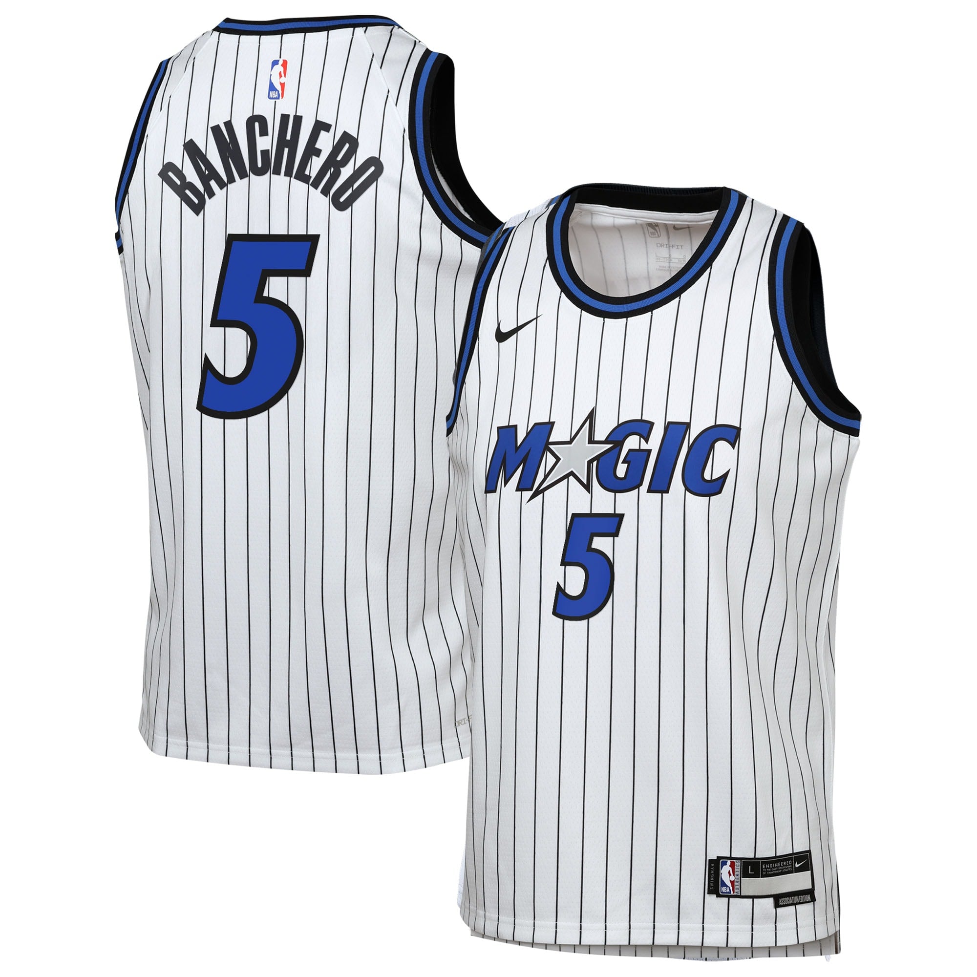 Paolo Banchero Orlando Magic Association Edition Replica Swingman Jersey - White - Youth