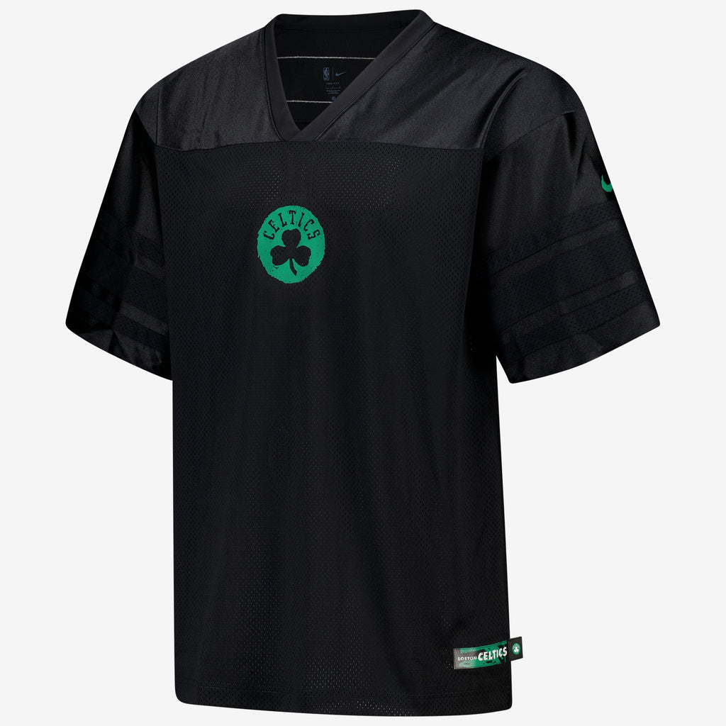 Boston Celtics Courtside Football Jersey - Black - Mens