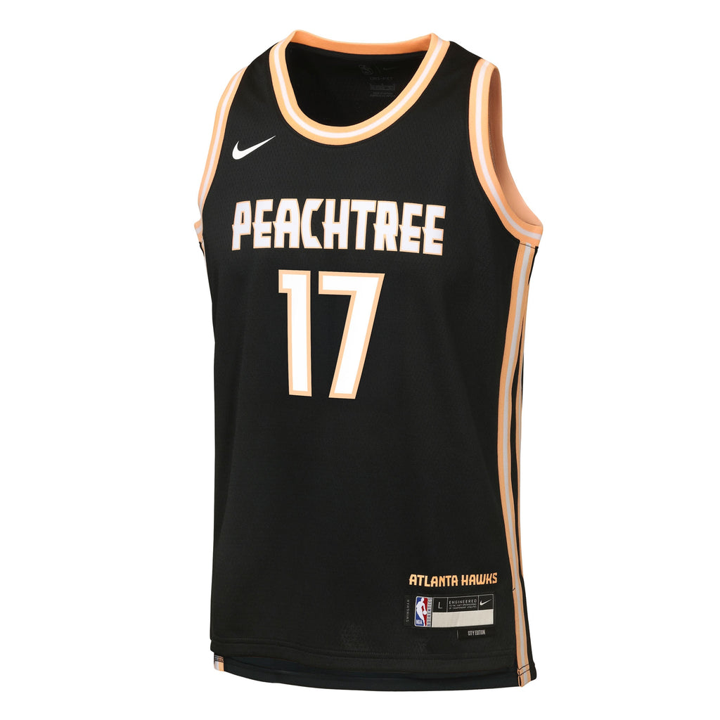 Onyeka Okongwu Atlanta Hawks 2025/26 City Edition Swingman Jersey - Black - Youth