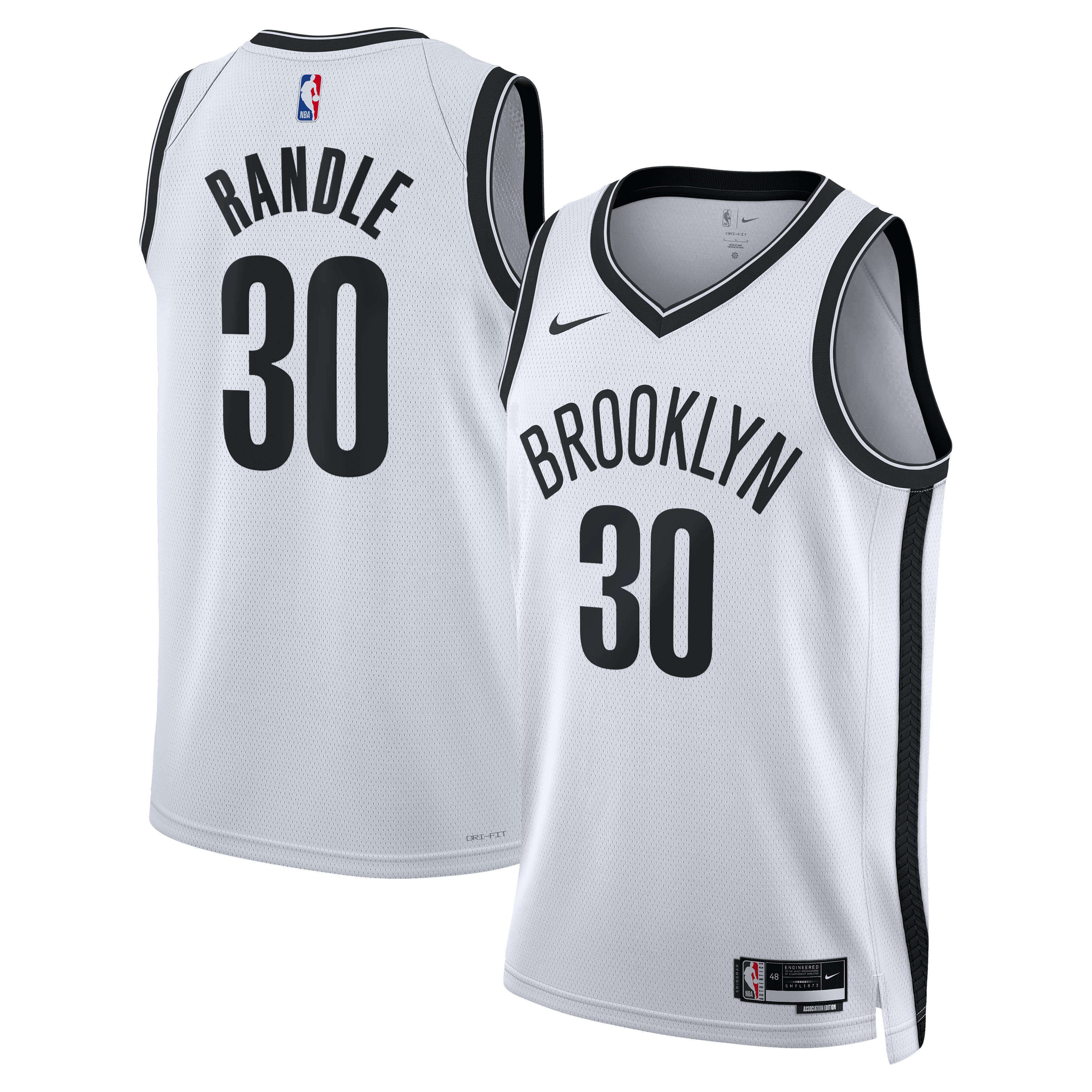 Julius Randle Brooklyn Nets Association Edition Swingman Jersey - White - Unisex
