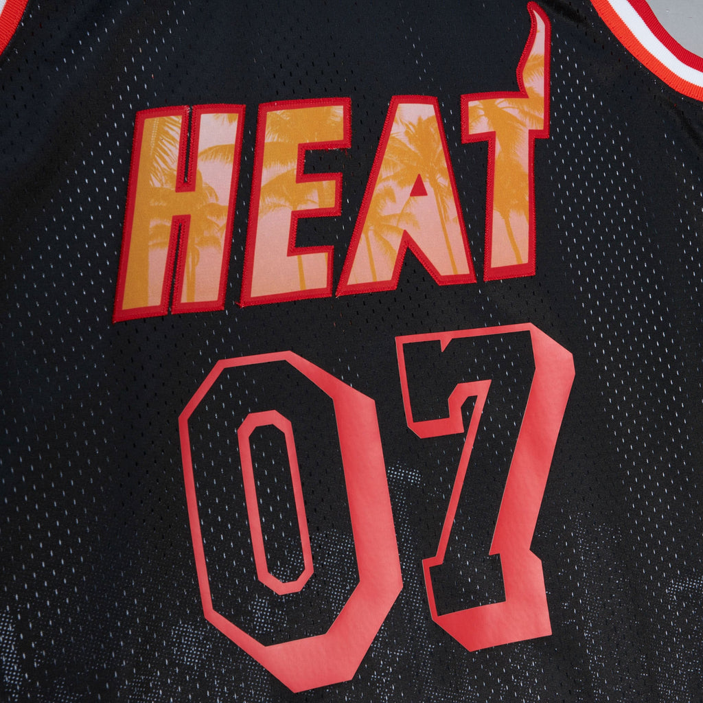 M&N x Nicky Jam Miami Heat Swingman Jersey