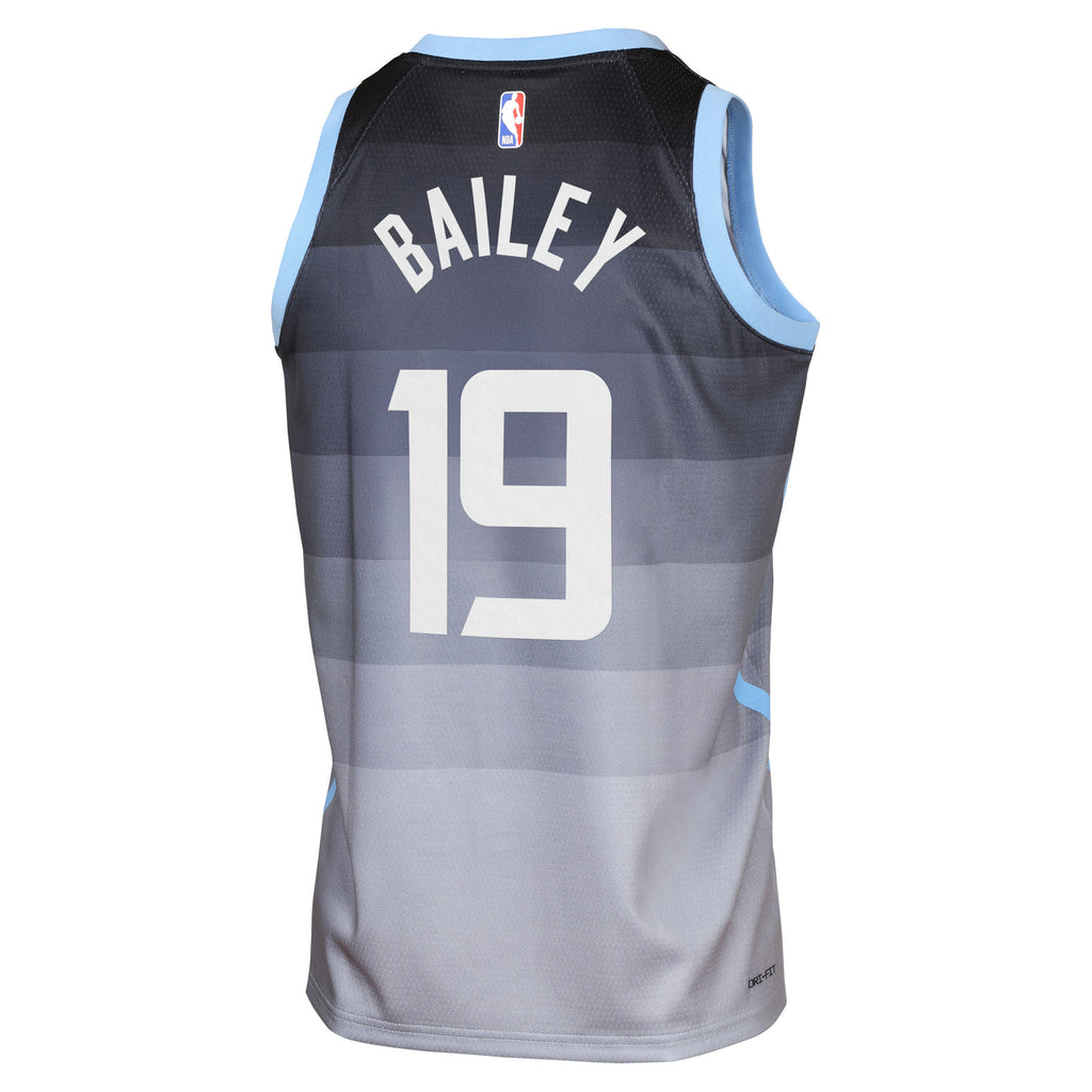 Ace Bailey Utah Jazz 2025/26 City Edition Swingman Jersey - Gray - Youth
