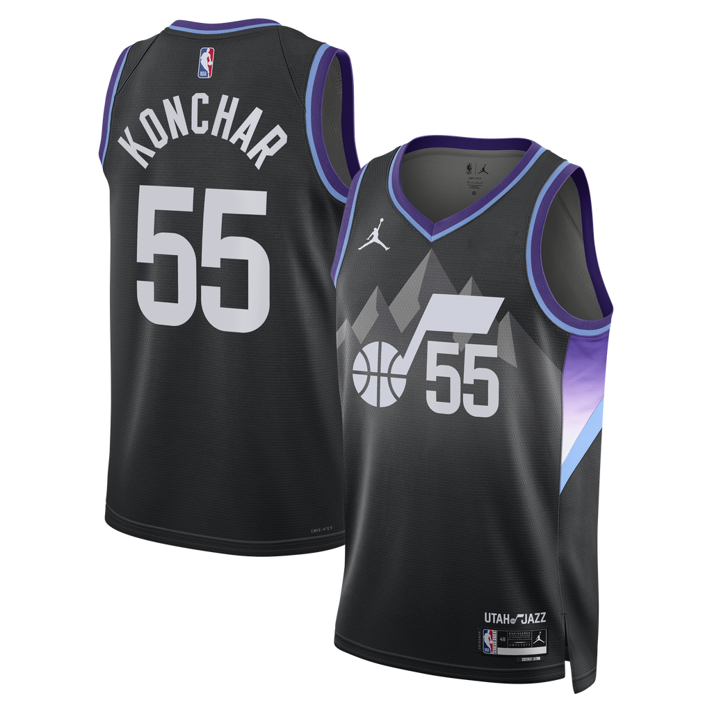 John Konchar Utah Jazz Statement Edition Swingman Jersey - Black - Unisex