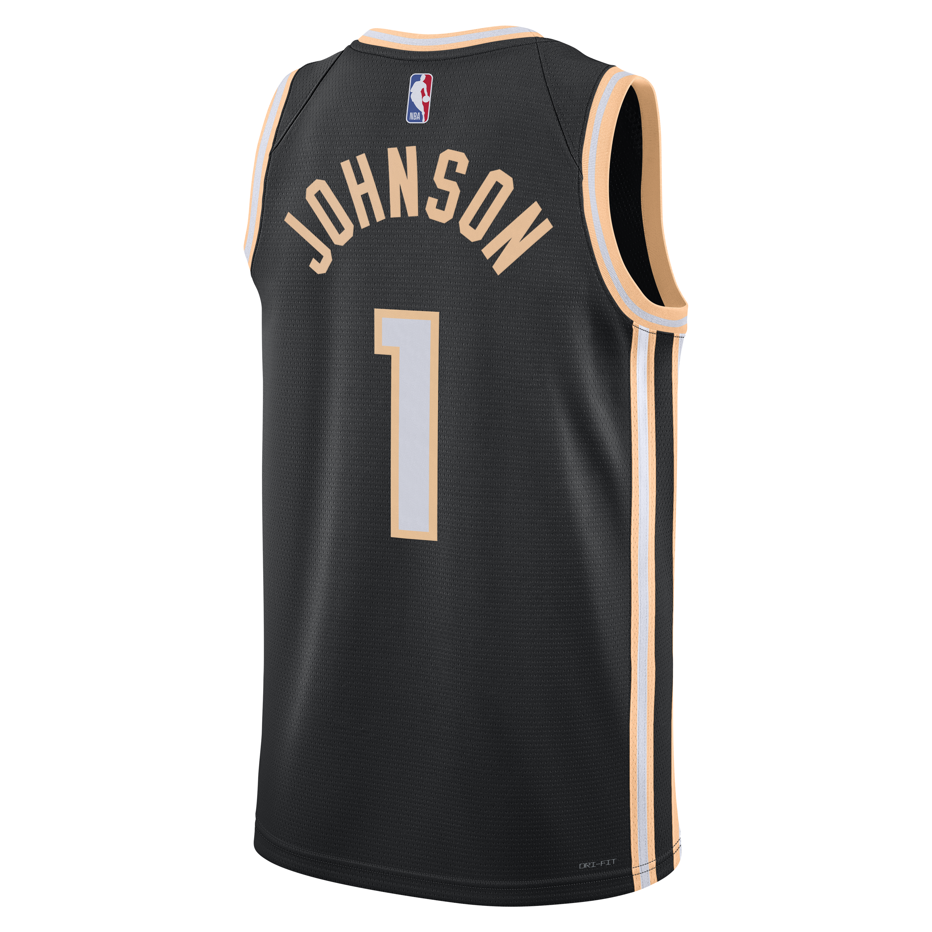 Jalen Johnson Atlanta Hawks 2025/26 City Edition Swingman Jersey - Black - Unisex