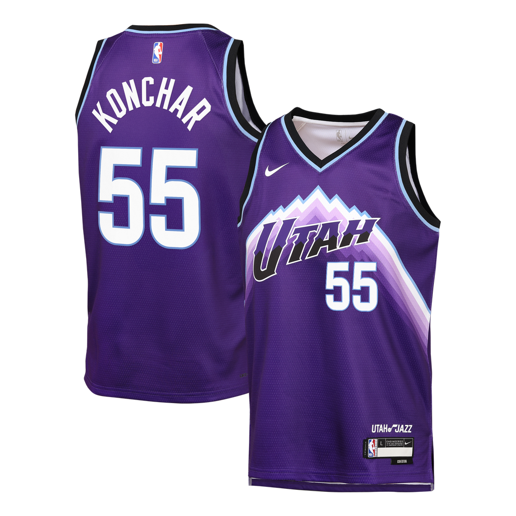 John Konchar Utah Jazz Icon Edition Replica Swingman Jersey - Purple - Youth