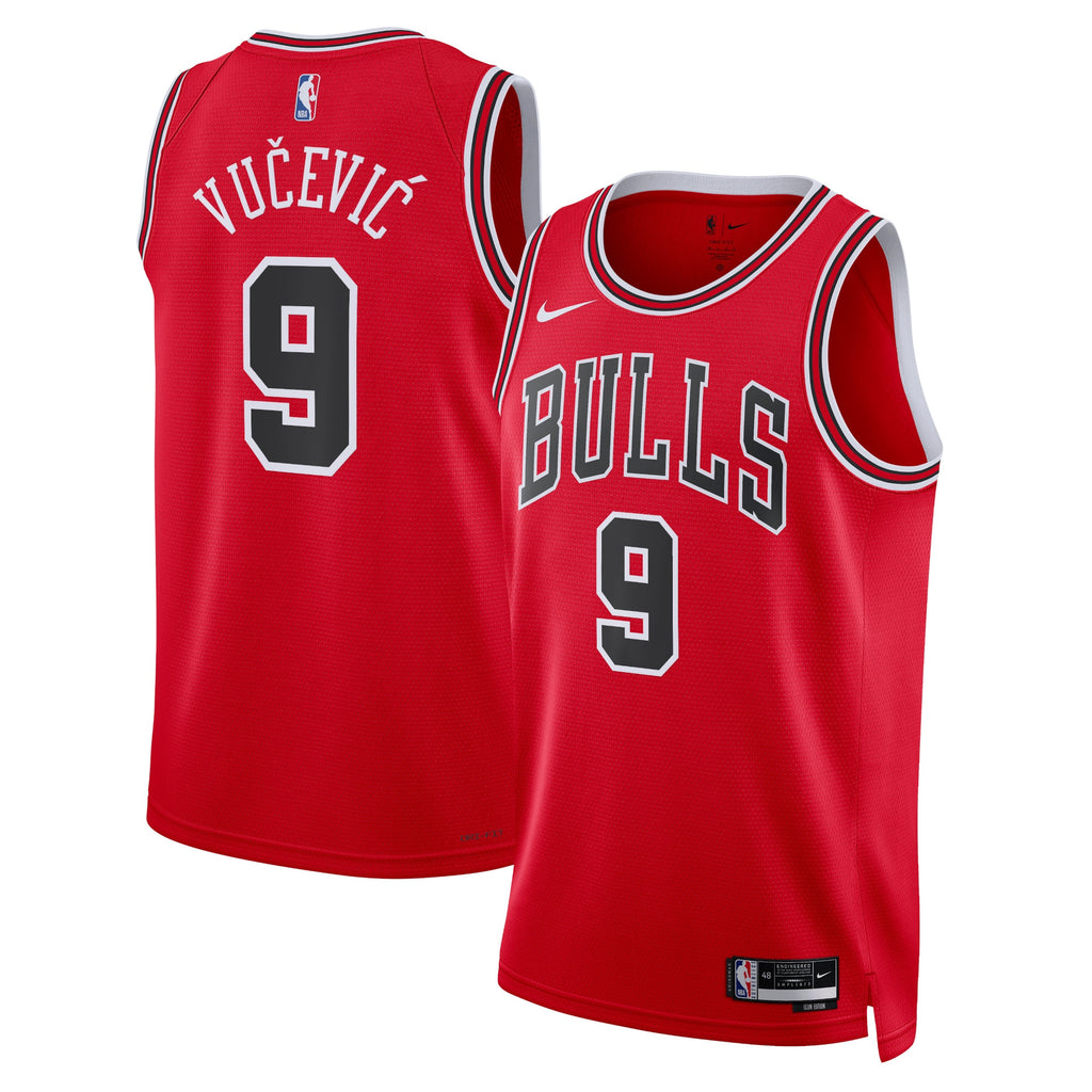 Nikola Vučević Chicago Bulls Icon Edition Swingman Jersey - Red - Unisex