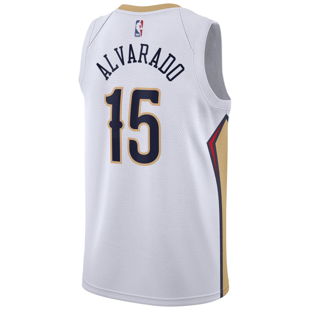 Jose Alvarado New Orleans Pelicans Association Edition Swingman Jersey - White - Unisex
