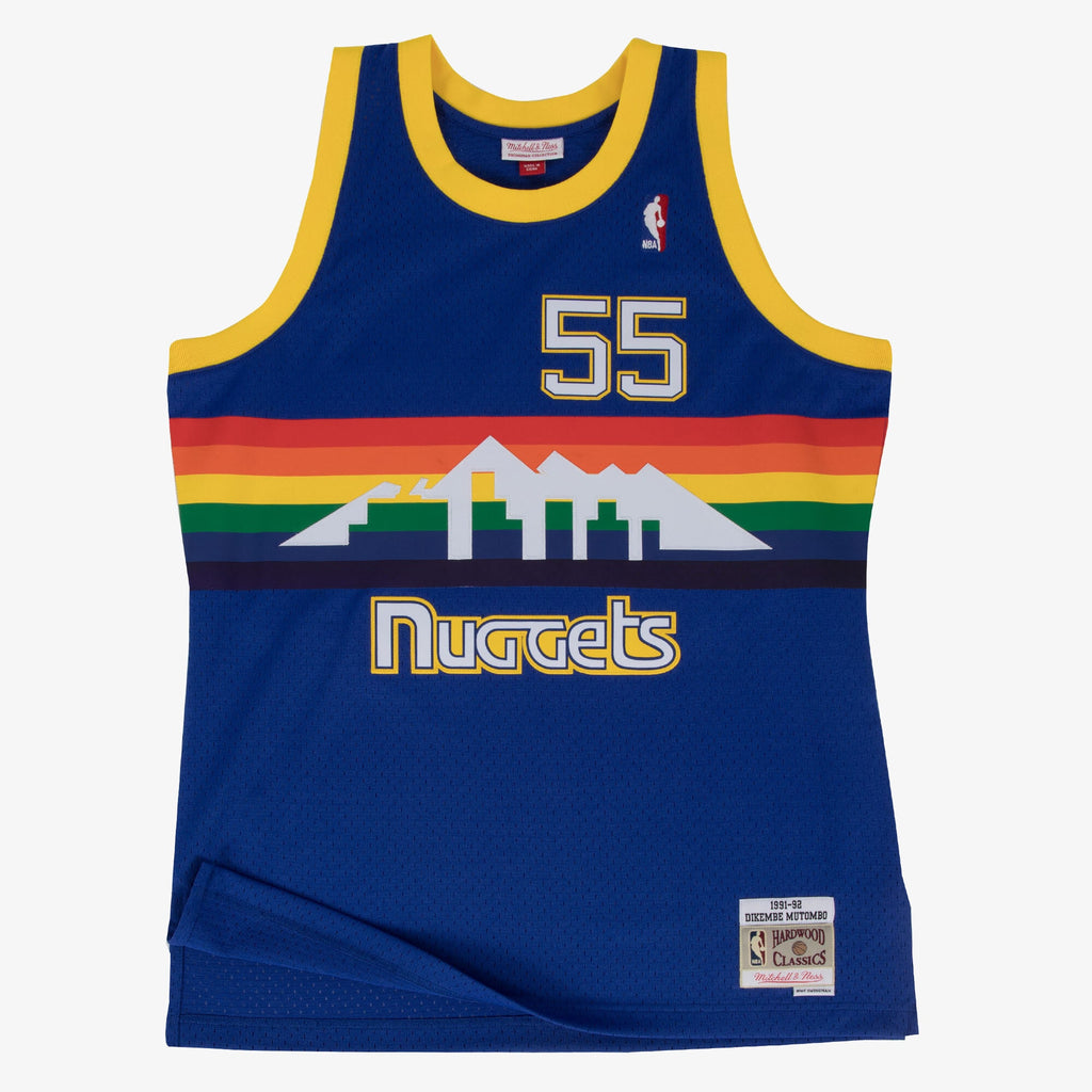 Dikembe Mutombo Denver Nuggets 1991-92 Swingman Road Jersey