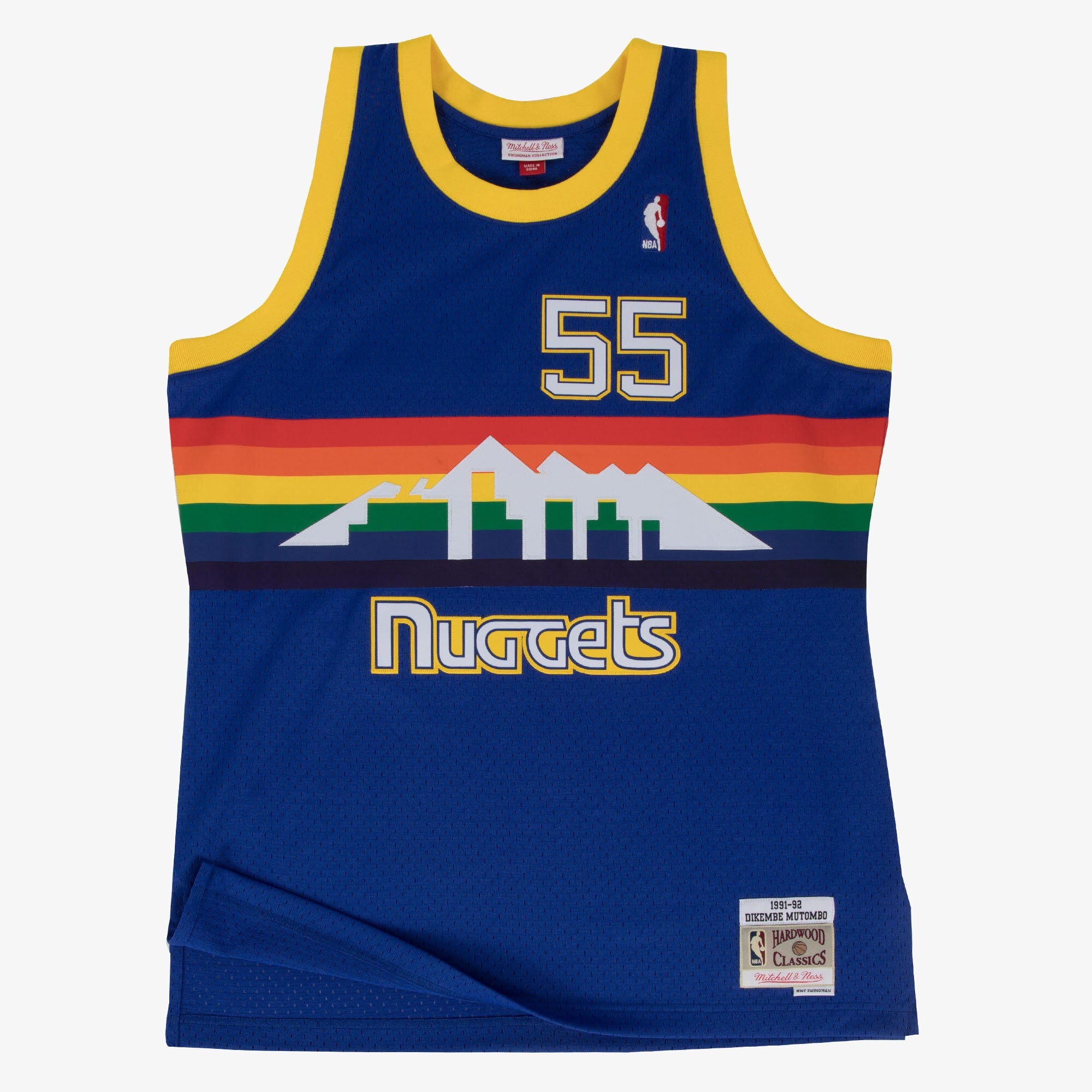Dikembe Mutombo Denver Nuggets 1991-92 Swingman Road Jersey