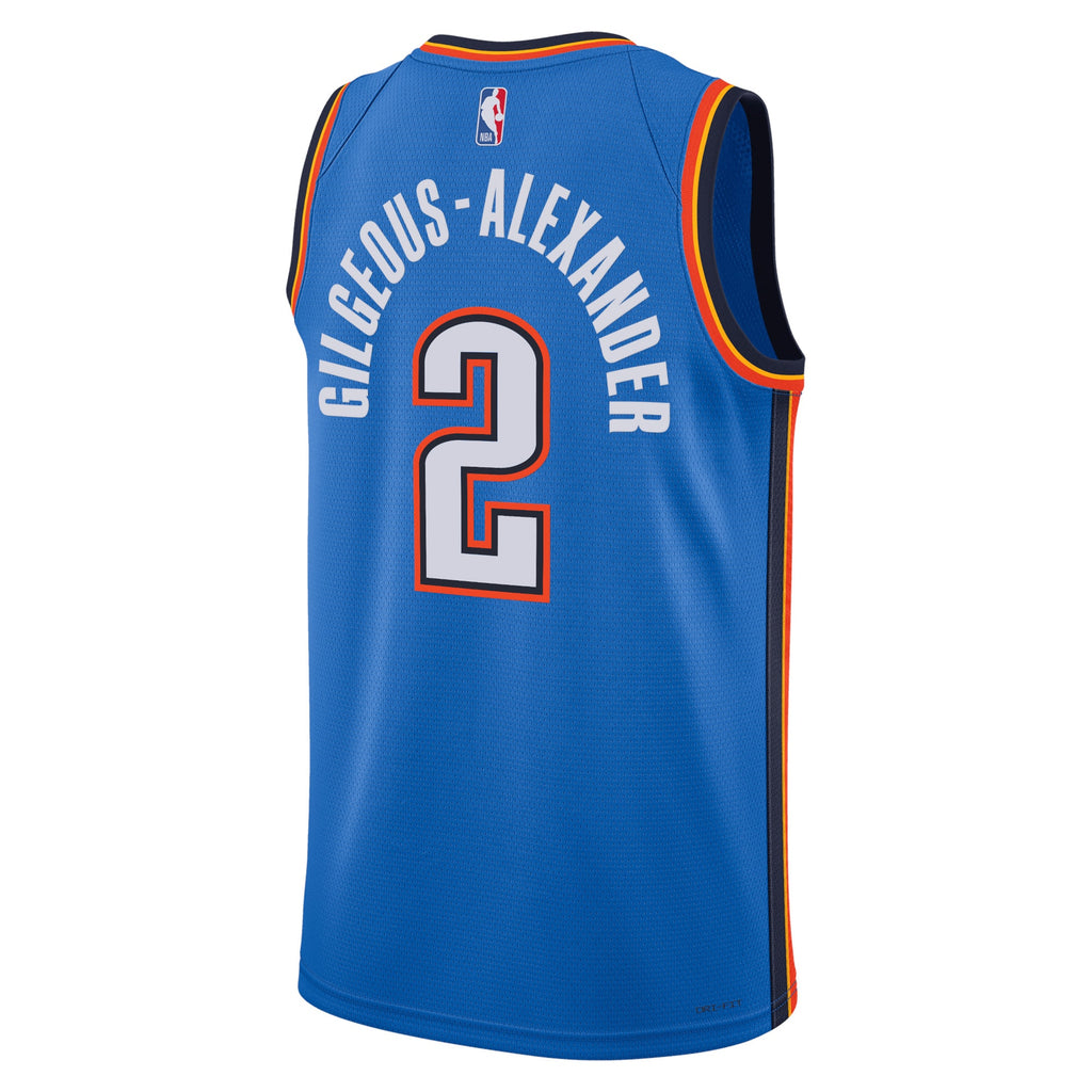 Shai Gilgeous-Alexander Oklahoma City Thunder Icon Edition Swingman Jersey - Blue - Unisex