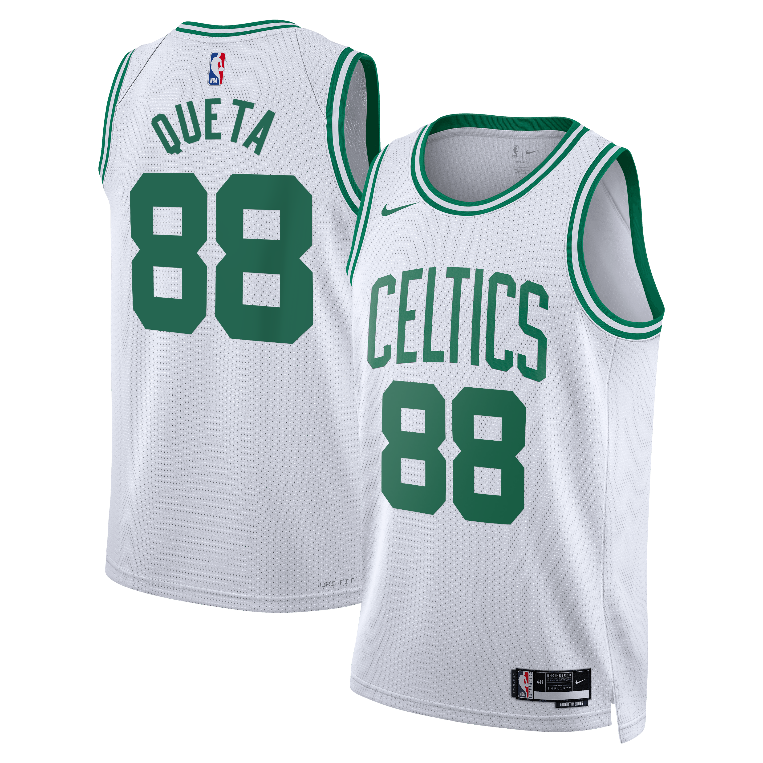 Neemias Queta Boston Celtics Association Edition Swingman Jersey - White - Unisex