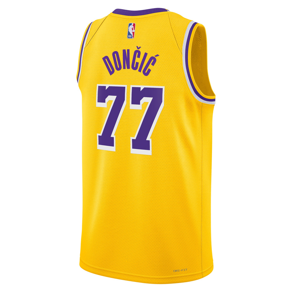 Luka Dončić Los Angeles Lakers Icon Edition Swingman Jersey - Gold - Unisex