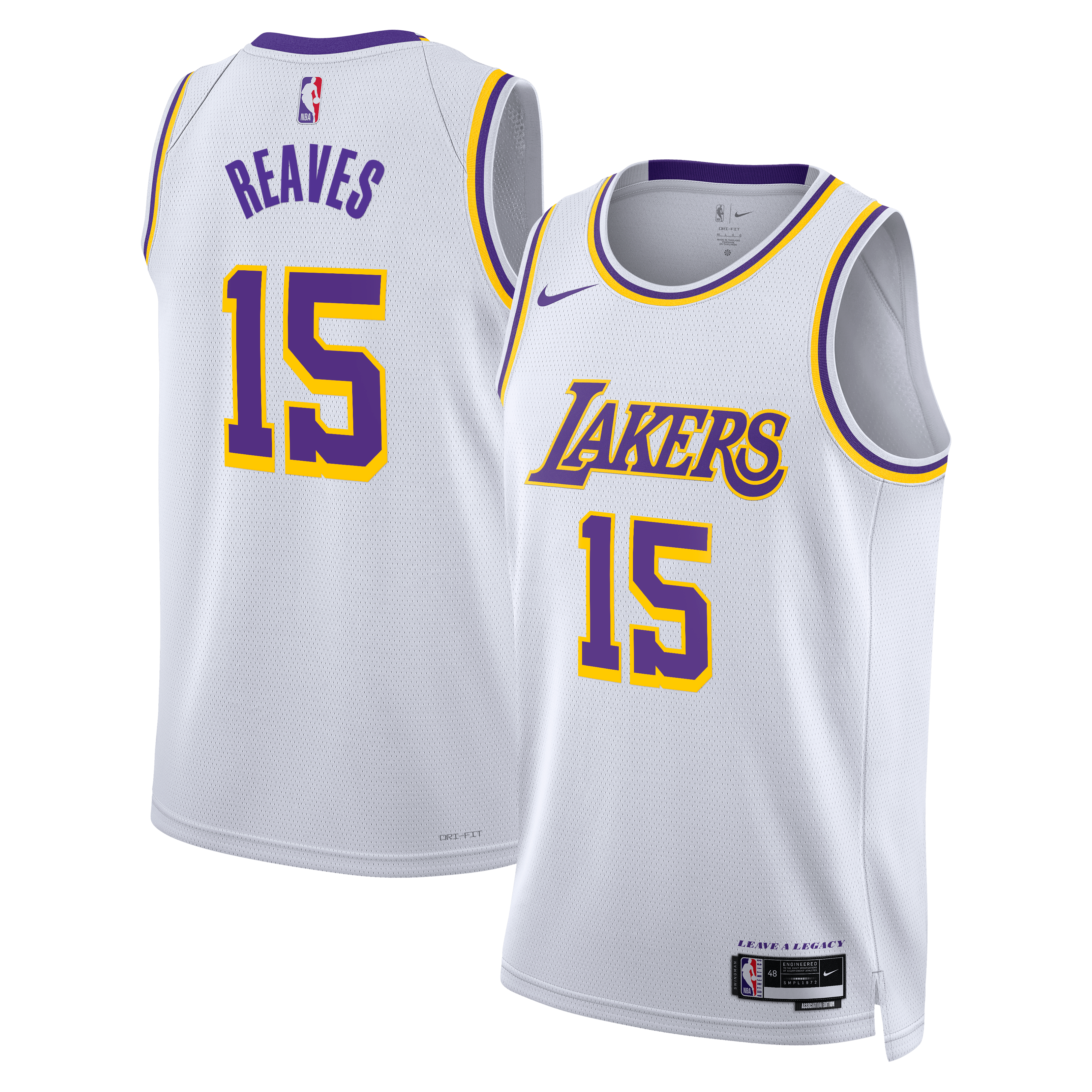 Austin Reaves Los Angeles Lakers Association Edition Swingman Jersey - White - Unisex