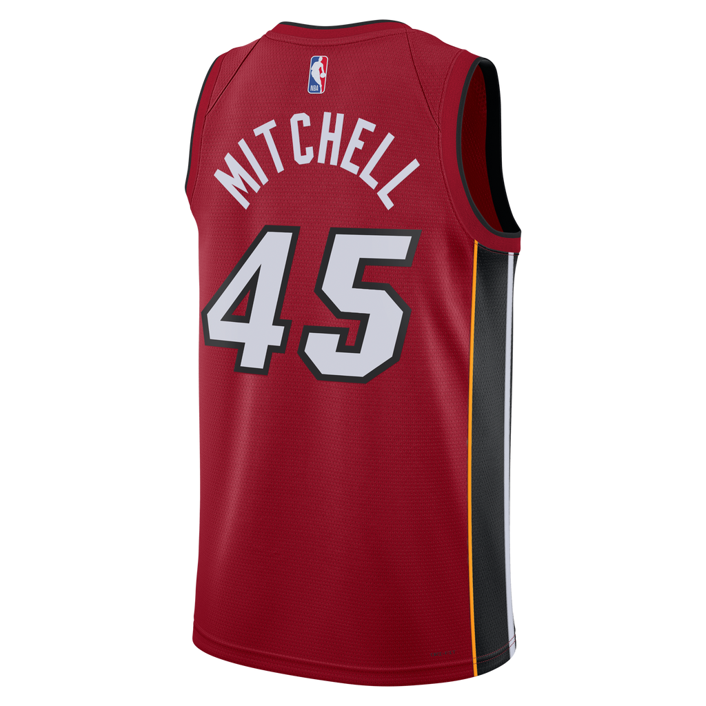 Davion Mitchell Miami Heat Statement Edition Swingman Jersey - Red - Unisex