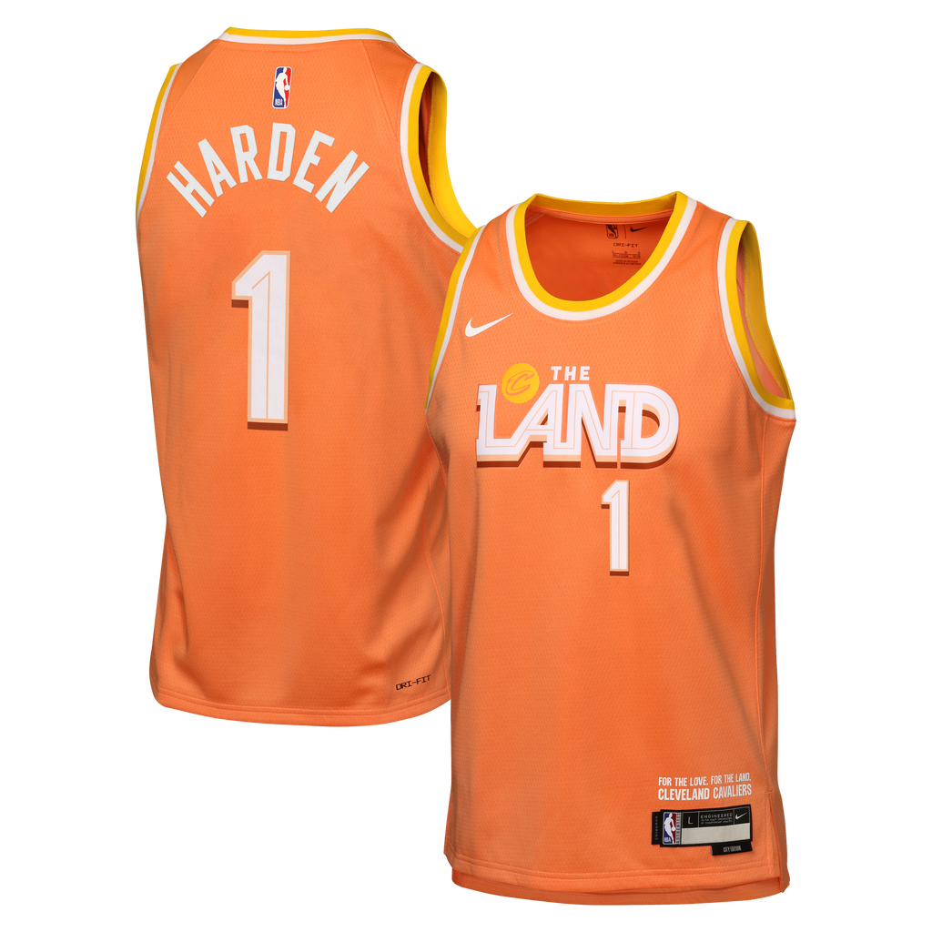 James Harden Cleveland Cavaliers 2025/26 City Edition Swingman Jersey - Orange - Youth
