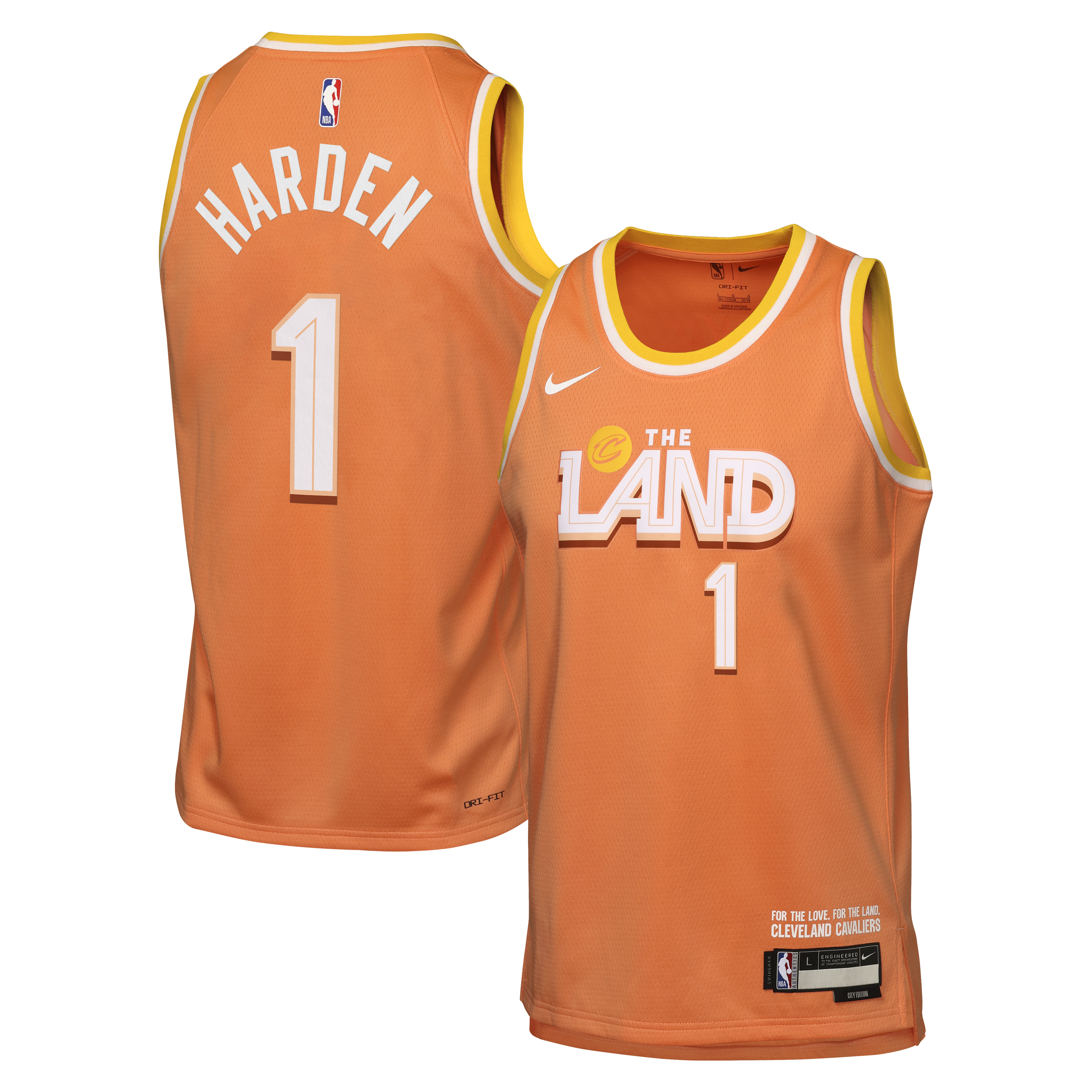 James Harden Cleveland Cavaliers 2025/26 City Edition Swingman Jersey - Orange - Youth