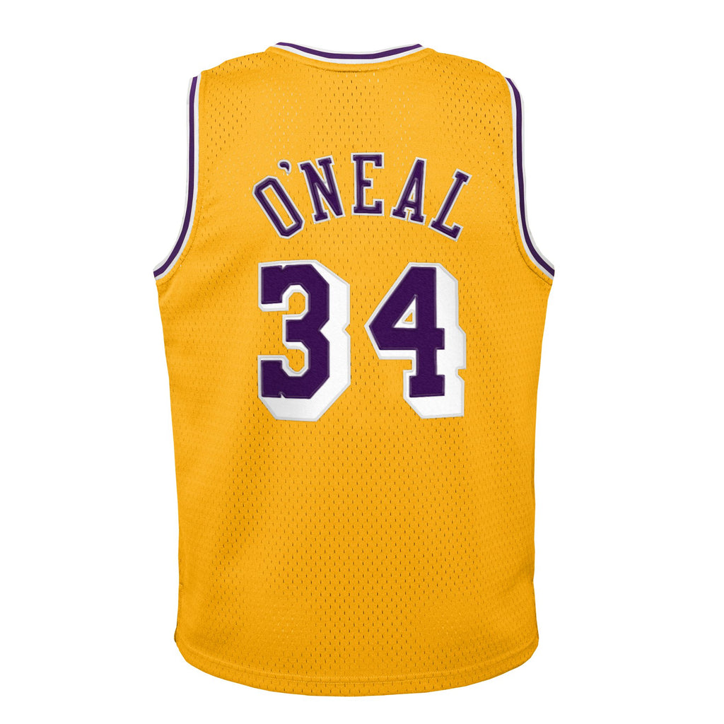 Shaquille O'Neal Los Angeles Lakers Hardwood Classics Road Jersey - Youth