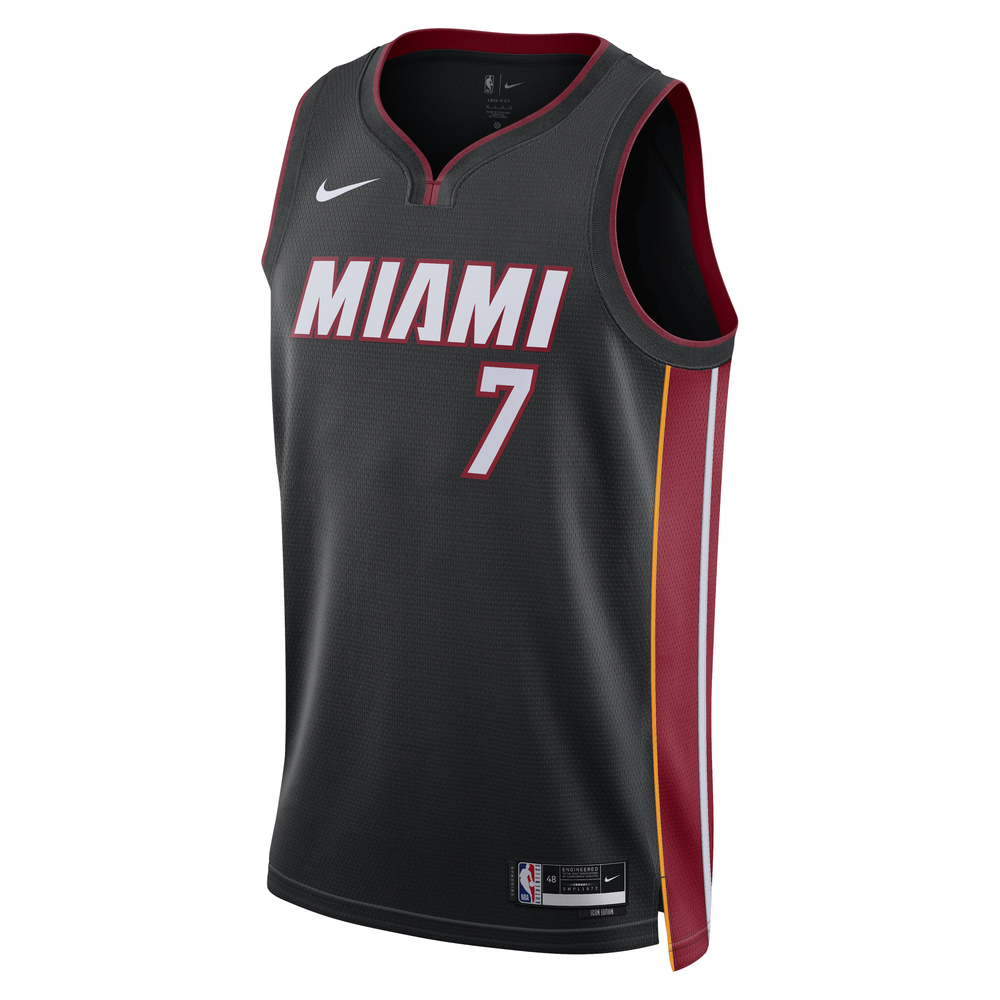 Giannis Antetokounmpo Miami Heat Icon Edition Swingman Jersey - Black - Unisex