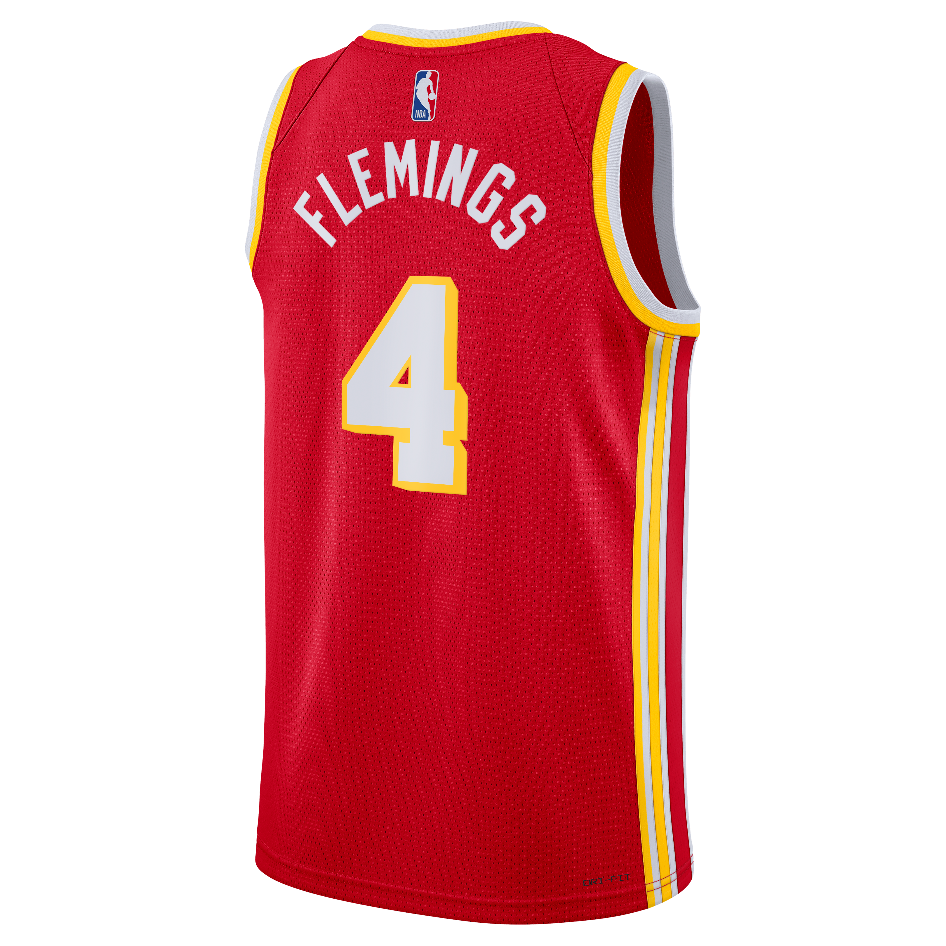 Kingston Flemings Atlanta Hawks Swingman Icon Jersey - Red - Unisex