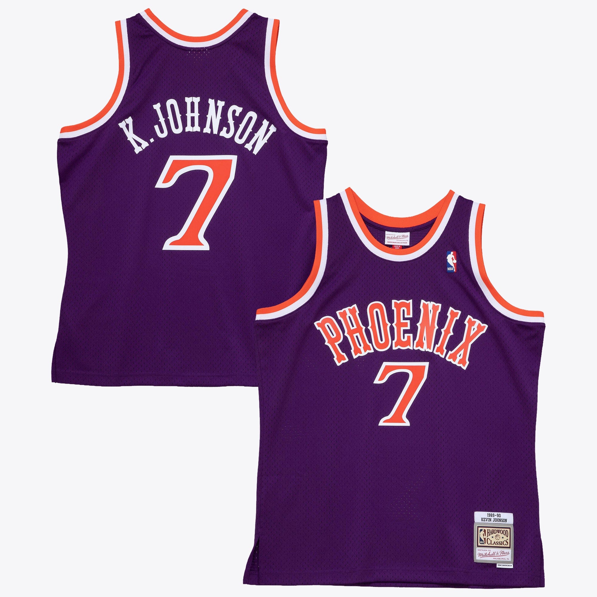 Kevin Johnson Phoenix Suns 1989 Dark Authentic Jersey - Purple