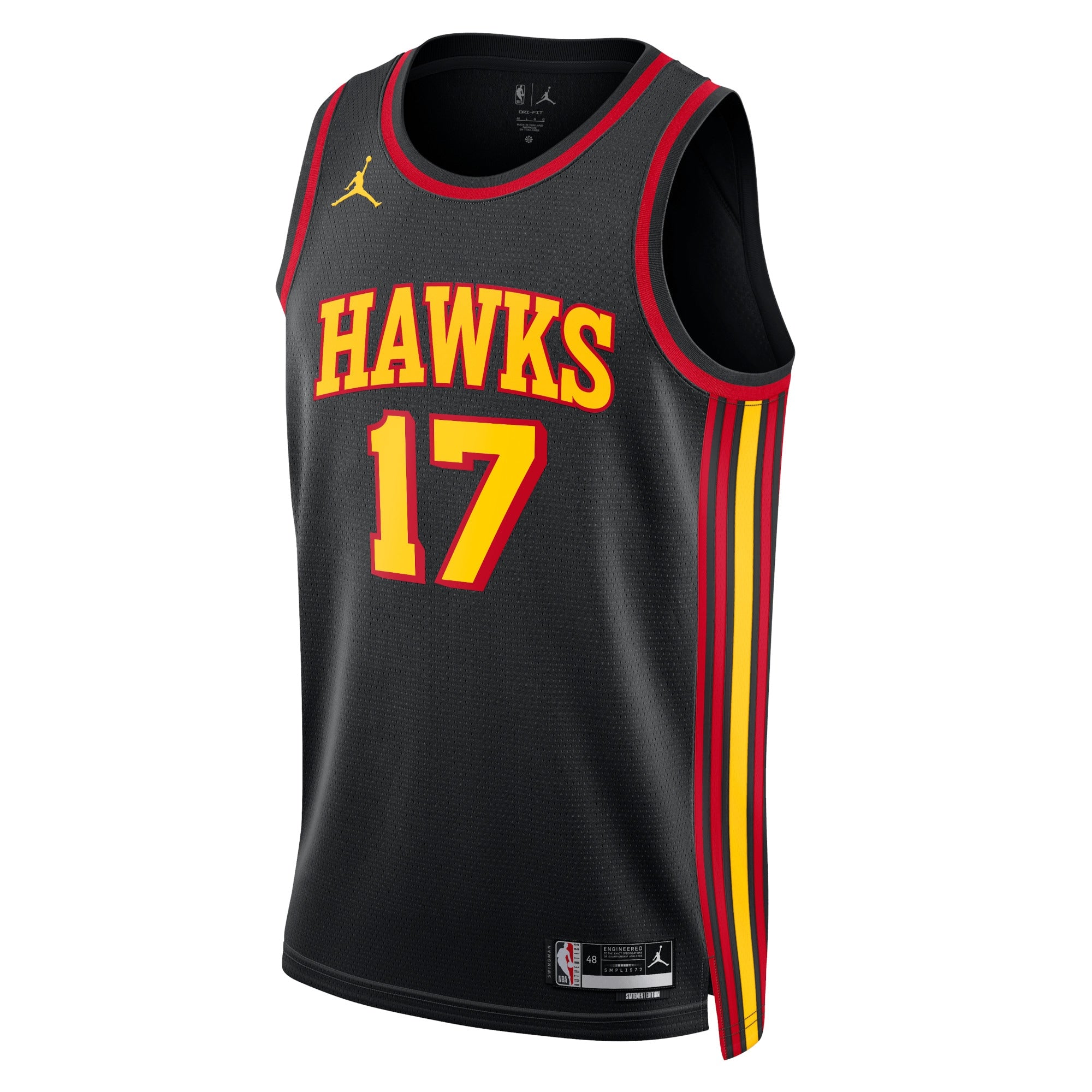 Onyeka Okongwu Atlanta Hawks Statement Edition Swingman Jersey - Black - Unisex
