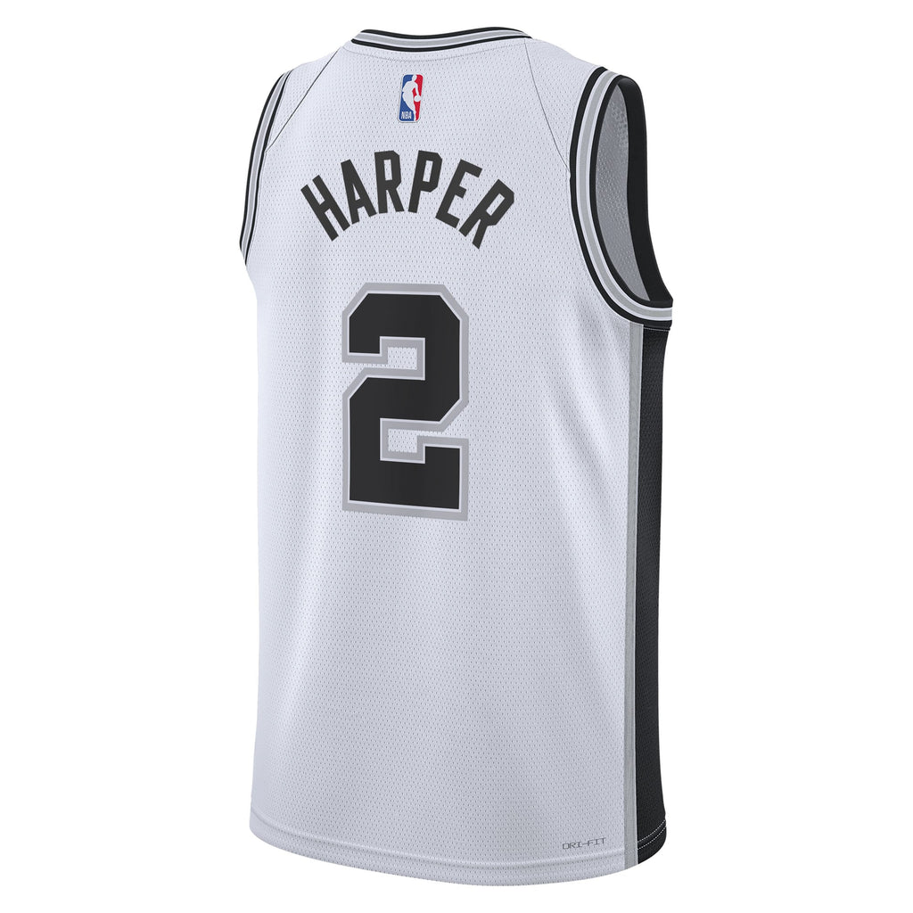 Dylan Harper San Antonio Spurs 2025 Swingman Association Jersey - White - Youth