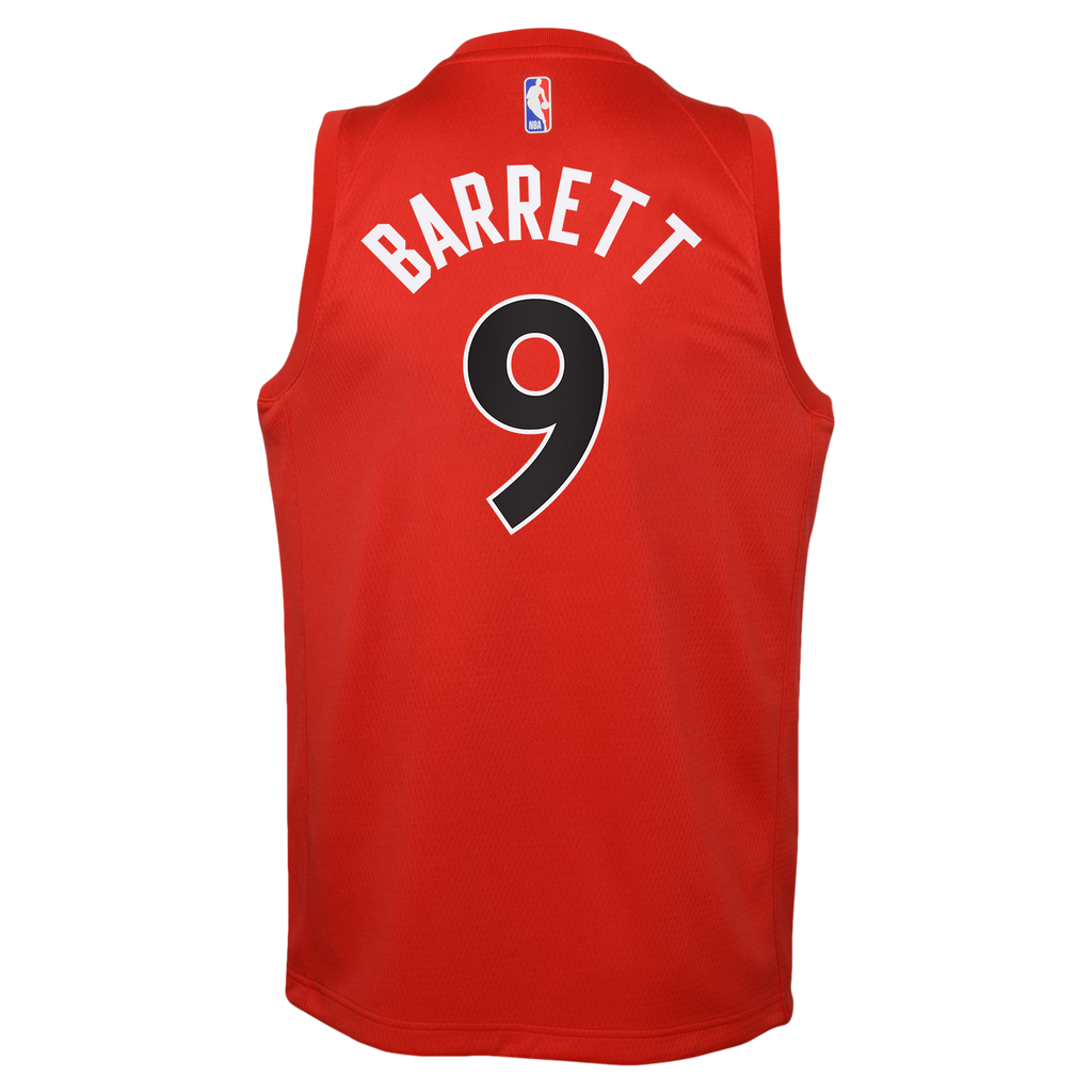 RJ Barrett Toronto Raptors Icon Edition Swingman Jersey - Red - Youth
