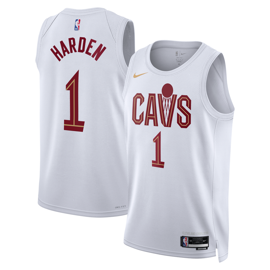 James Harden Cleveland Cavaliers Association Edition Swingman Jersey - White - Unisex