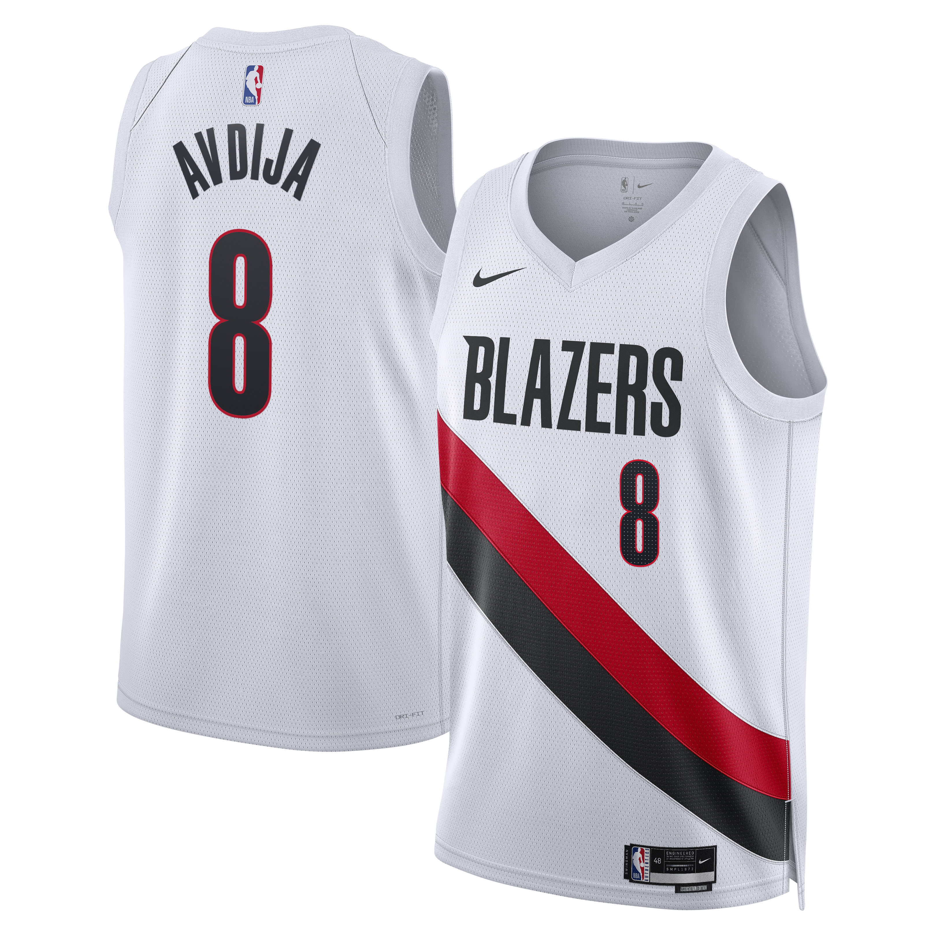 Deni Avdija Portland Trail Blazers Association Edition Replica Swingman Jersey - White - Unisex