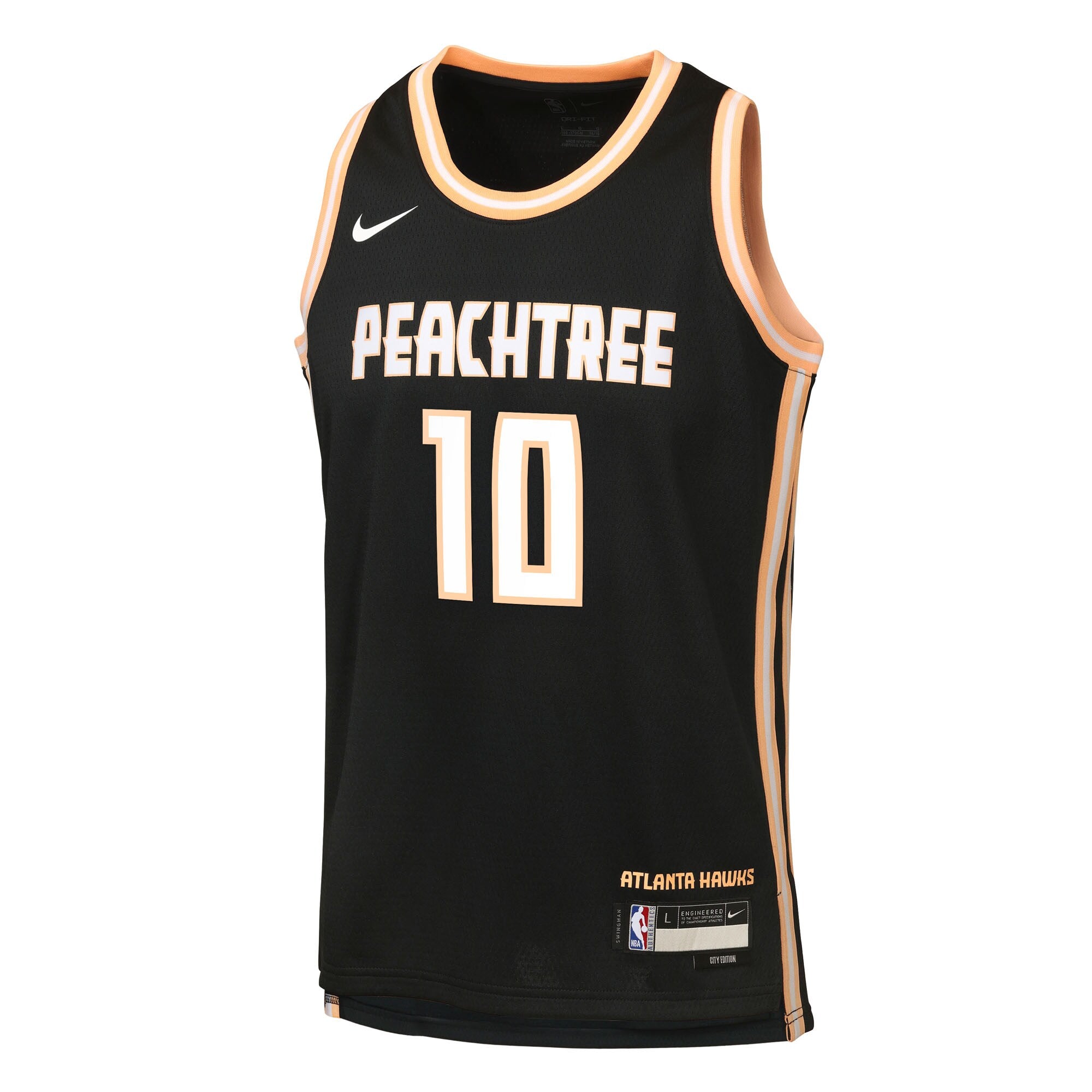 Zaccharie Risacher Atlanta Hawks 2025/26 City Edition Swingman Jersey - Black - Youth