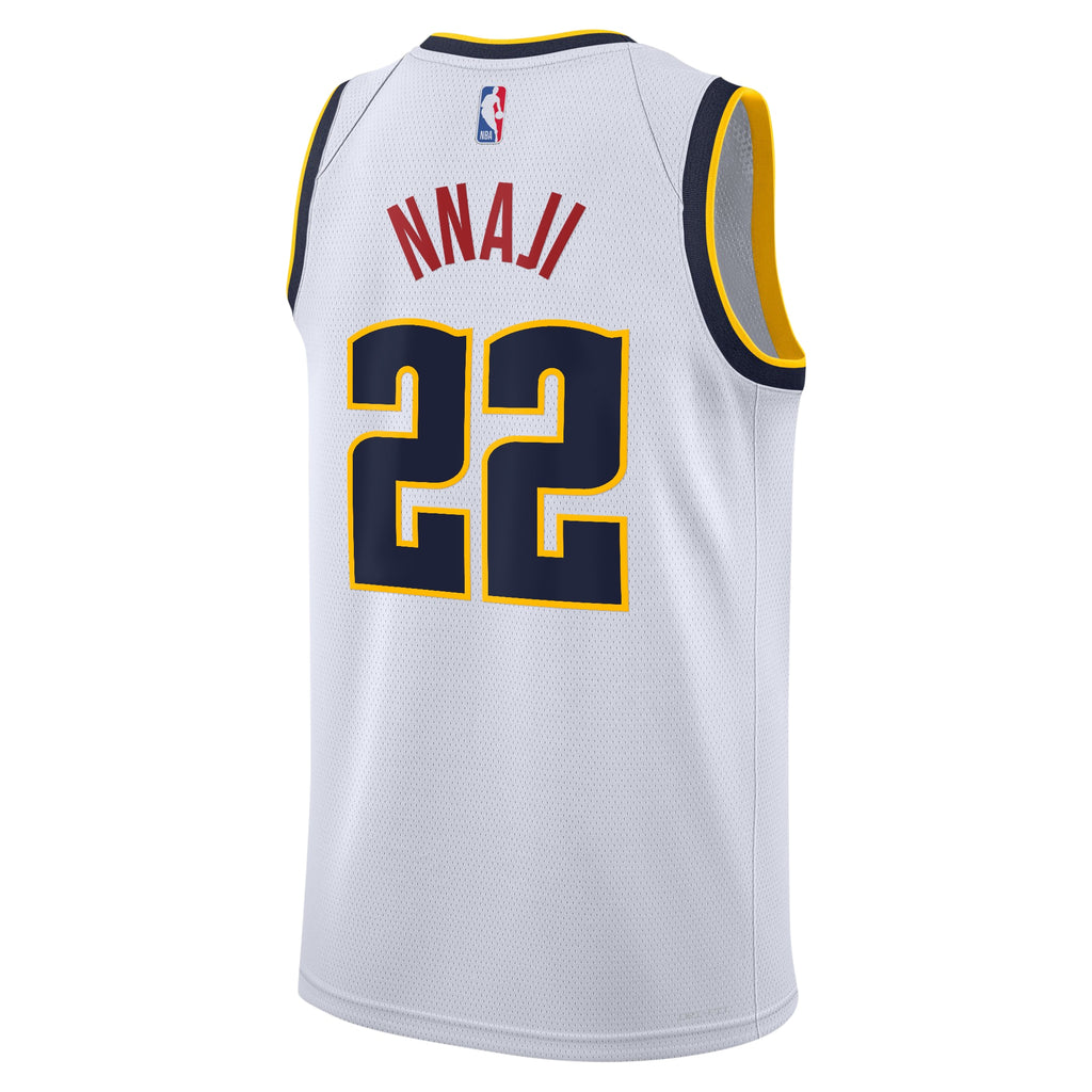Zeke Nnaji Denver Nuggets Swingman Association Jersey - White - Youth