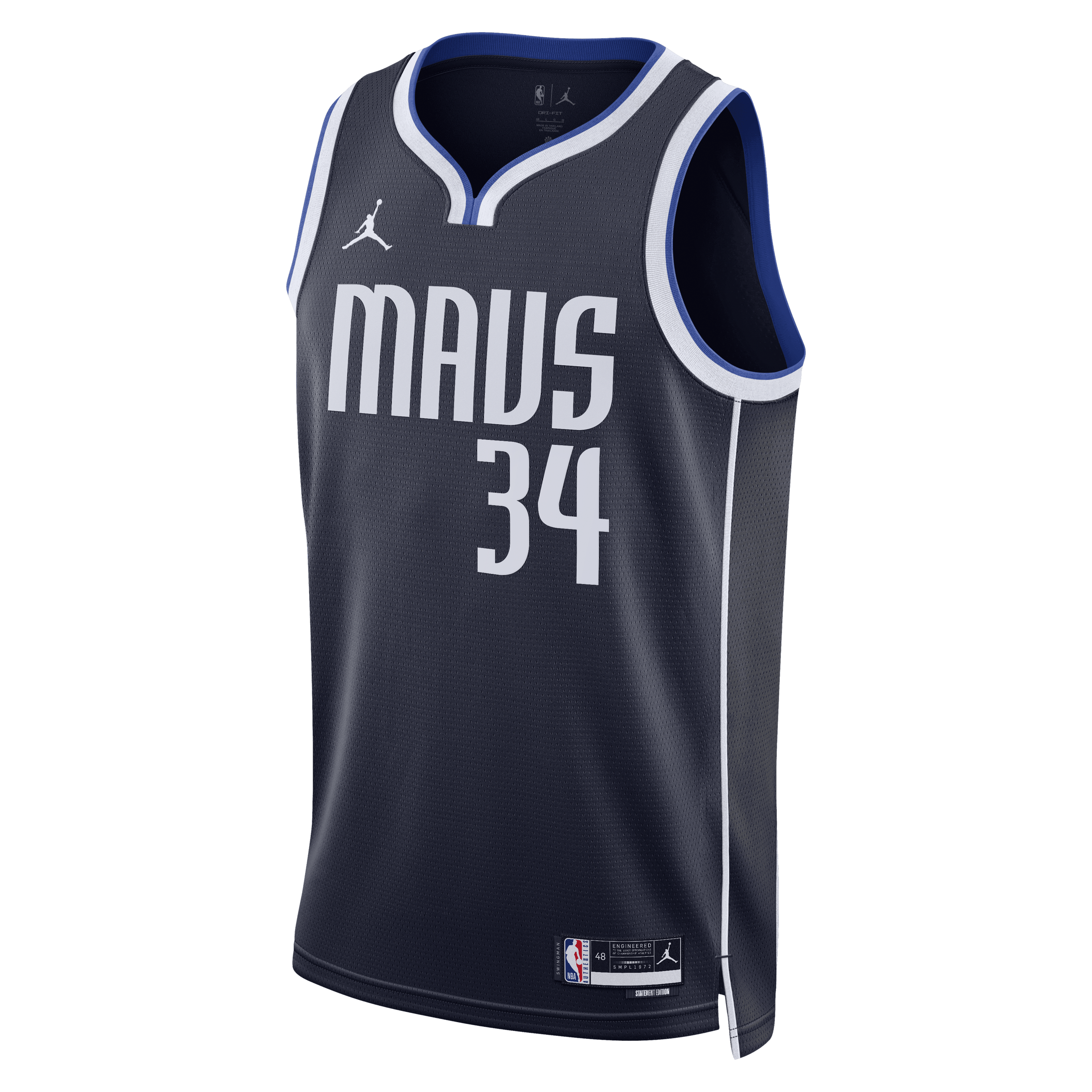 Santi Aldama Dallas Mavericks Statement Edition Swingman Jersey - Navy - Unisex