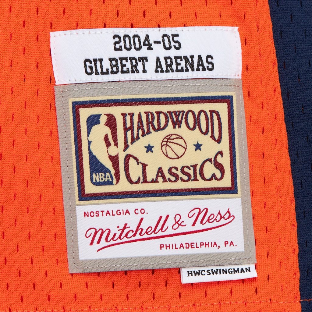 Gilbert Arenas Washington Bullets 2004 Authentic Alternate Jersey - Orange
