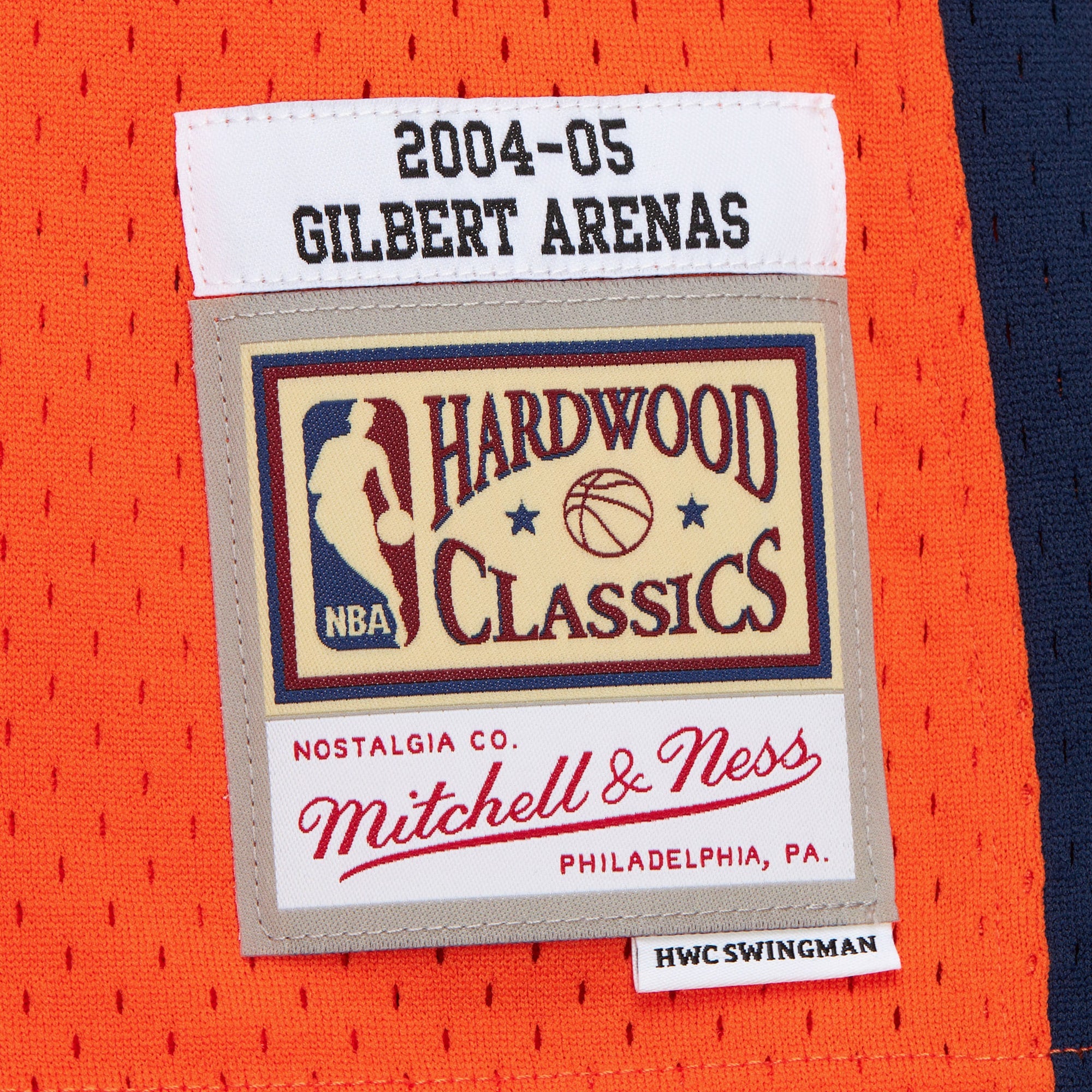 Gilbert Arenas Washington Bullets 2004 Authentic Alternate Jersey - Orange
