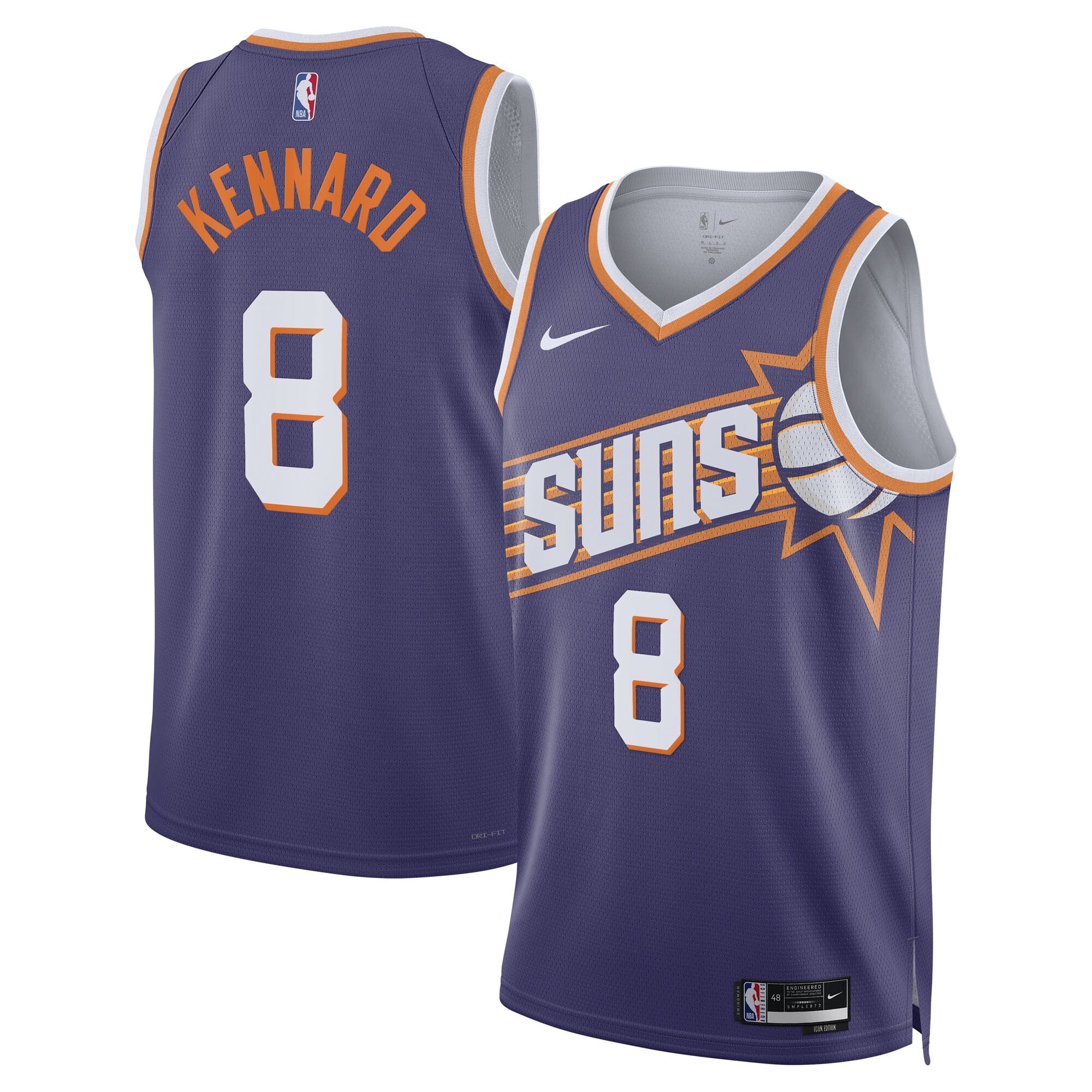 Luke Kennard Phoenix Suns Icon Edition Swingman Jersey - Purple - Unisex