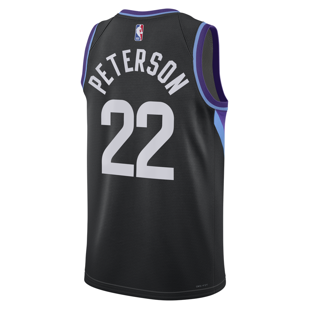 Darryn Peterson Utah Jazz Statement Edition Swingman Jersey - Black - Mens