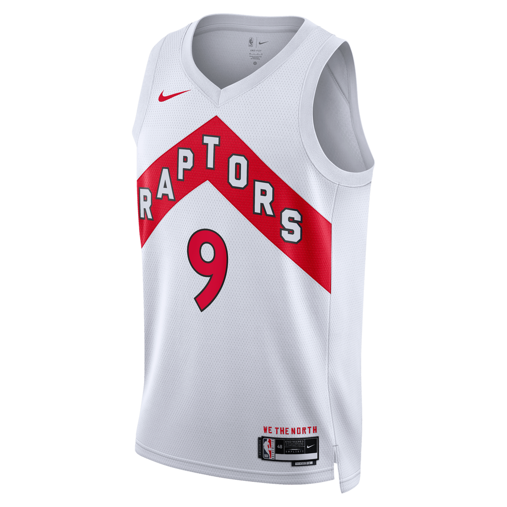 RJ Barrett Toronto Raptors Association Edition Swingman Jersey - White - Unisex