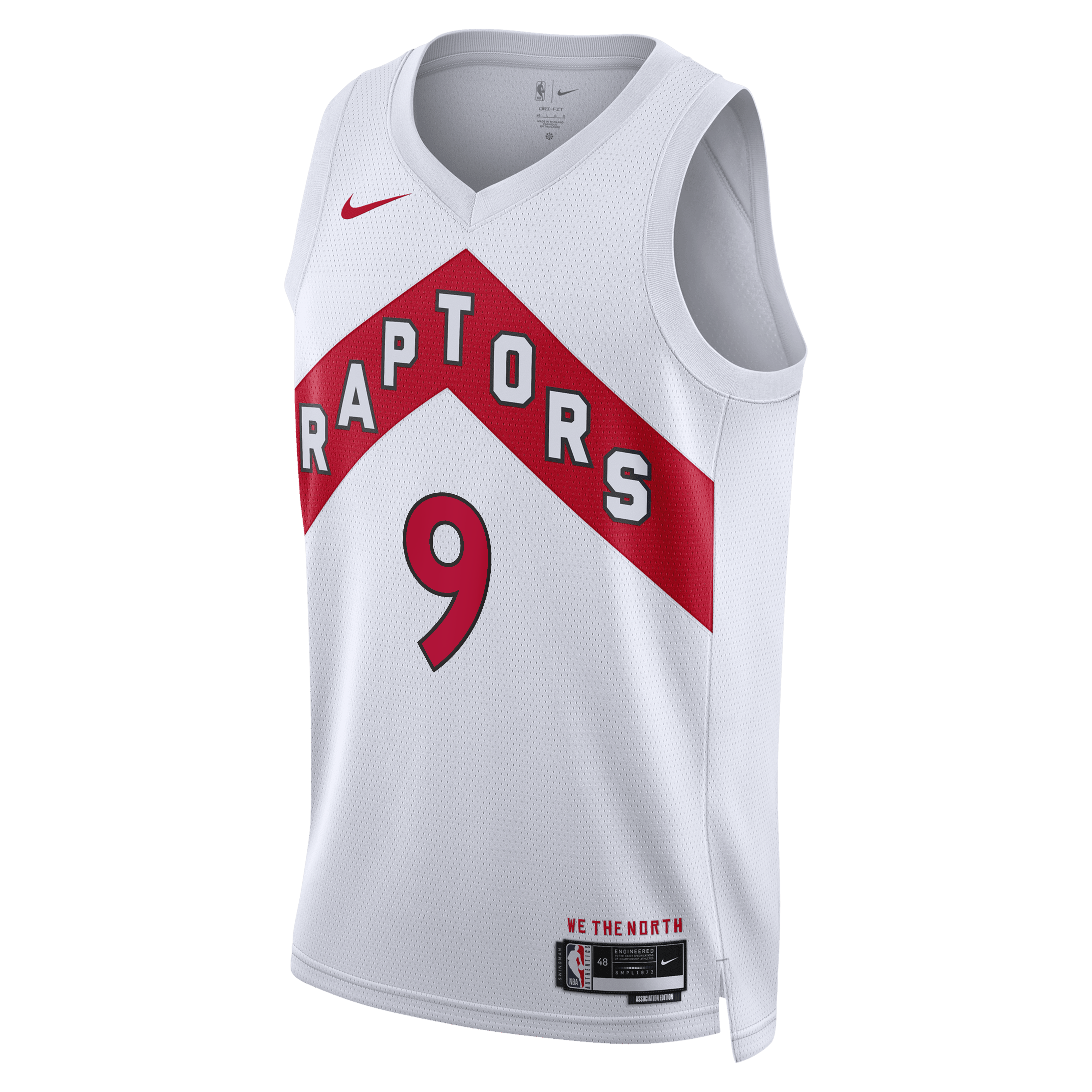 RJ Barrett Toronto Raptors Association Edition Swingman Jersey - White - Unisex