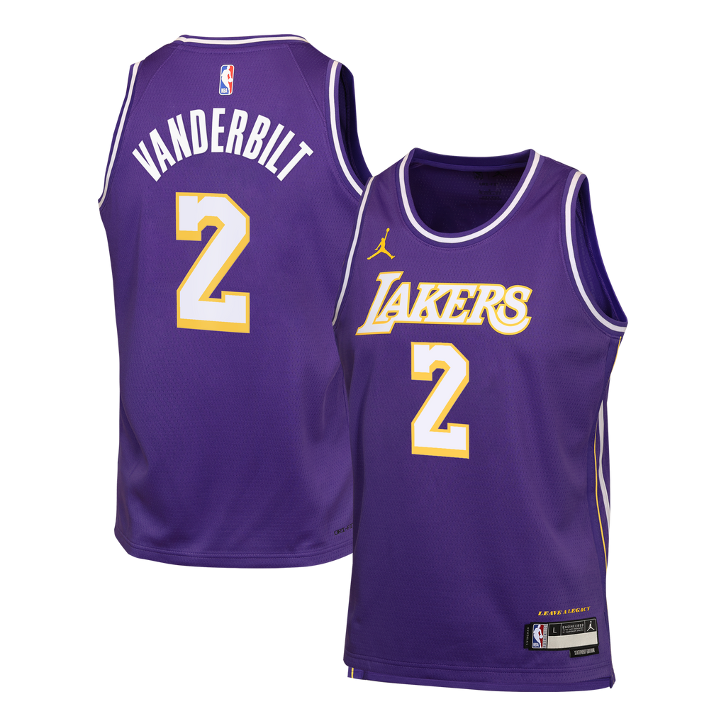 Jarred Vanderbilt Los Angeles Lakers Statement Edition Jersey - Purple - Youth