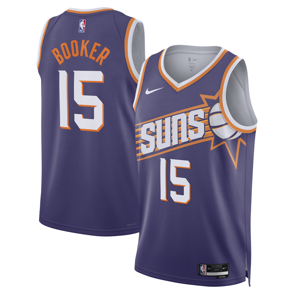 Devin Booker Phoenix Suns Icon Edition Swingman Jersey - Purple - Unisex