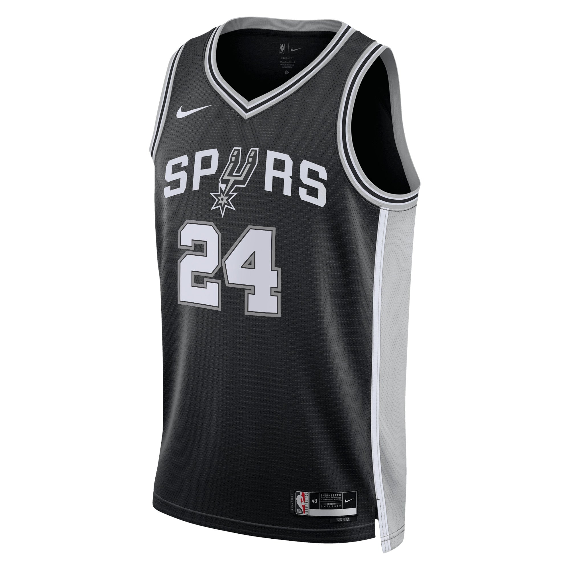 Devin Vassell San Antonio Spurs Icon Edition Swingman Jersey - Black - Unisex