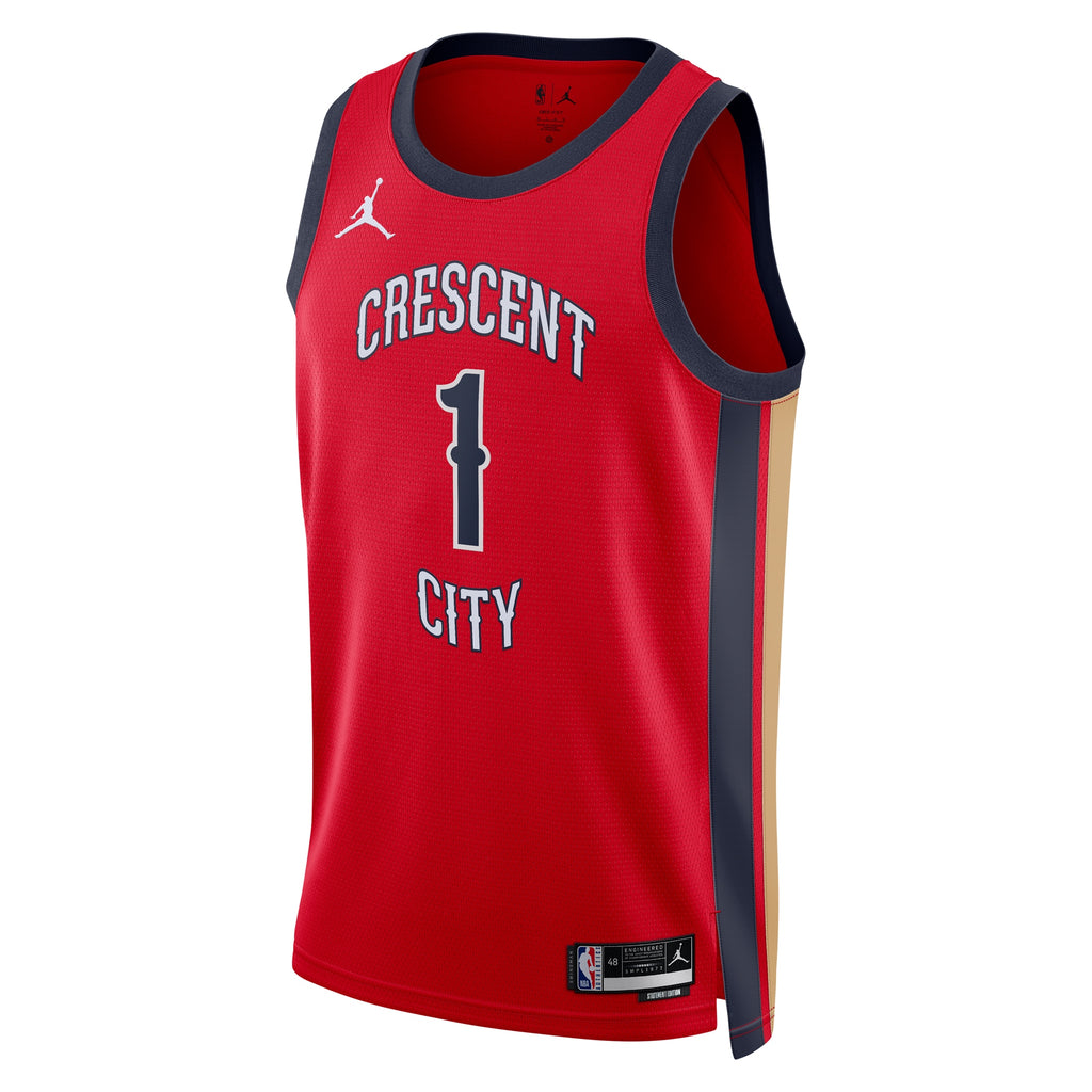 Zion Williamson New Orleans Pelicans Statement Edition Swingman Jersey - Red - Unisex