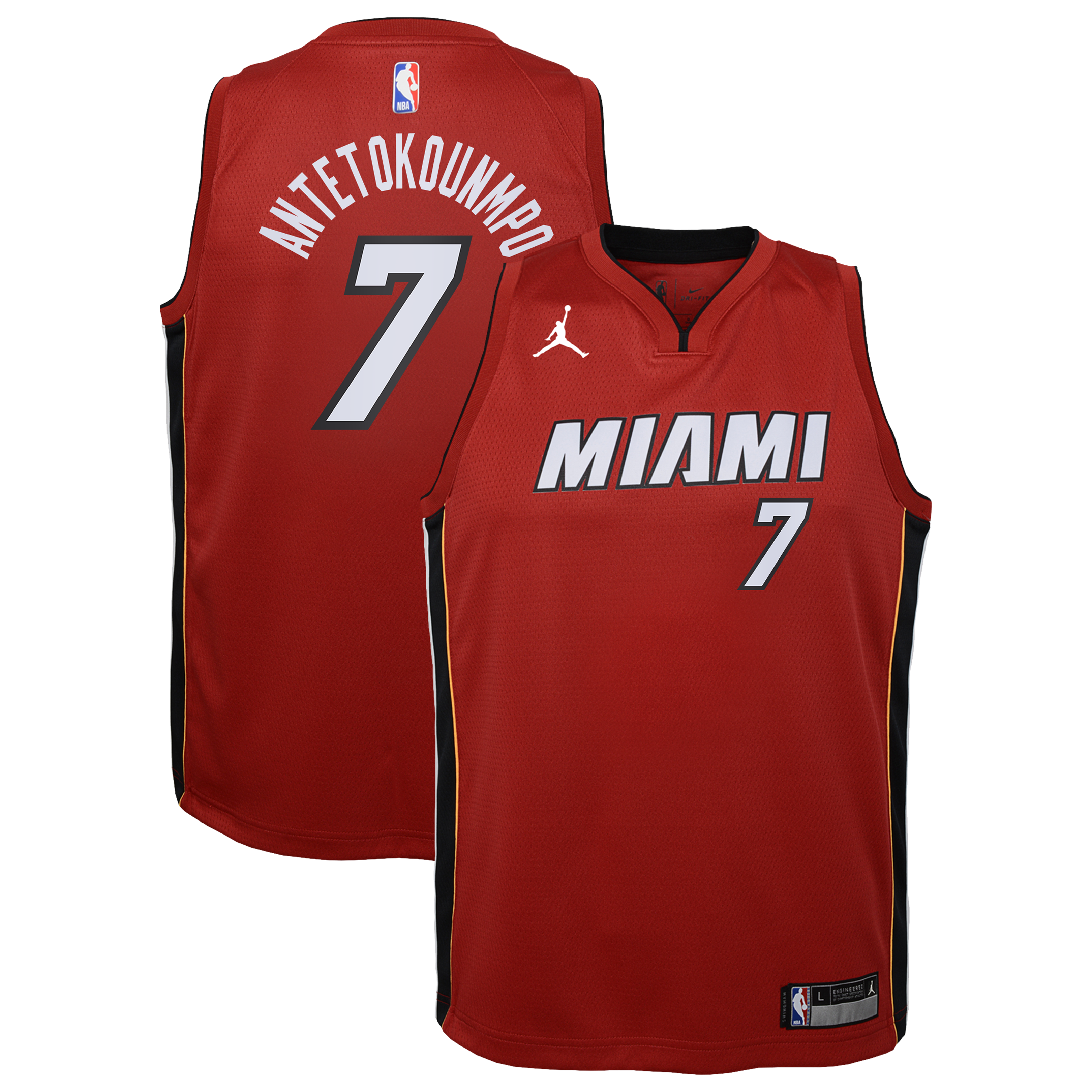 Giannis Antetokounmpo Miami Heat Statement Edition Swingman Jersey - Red - Youth